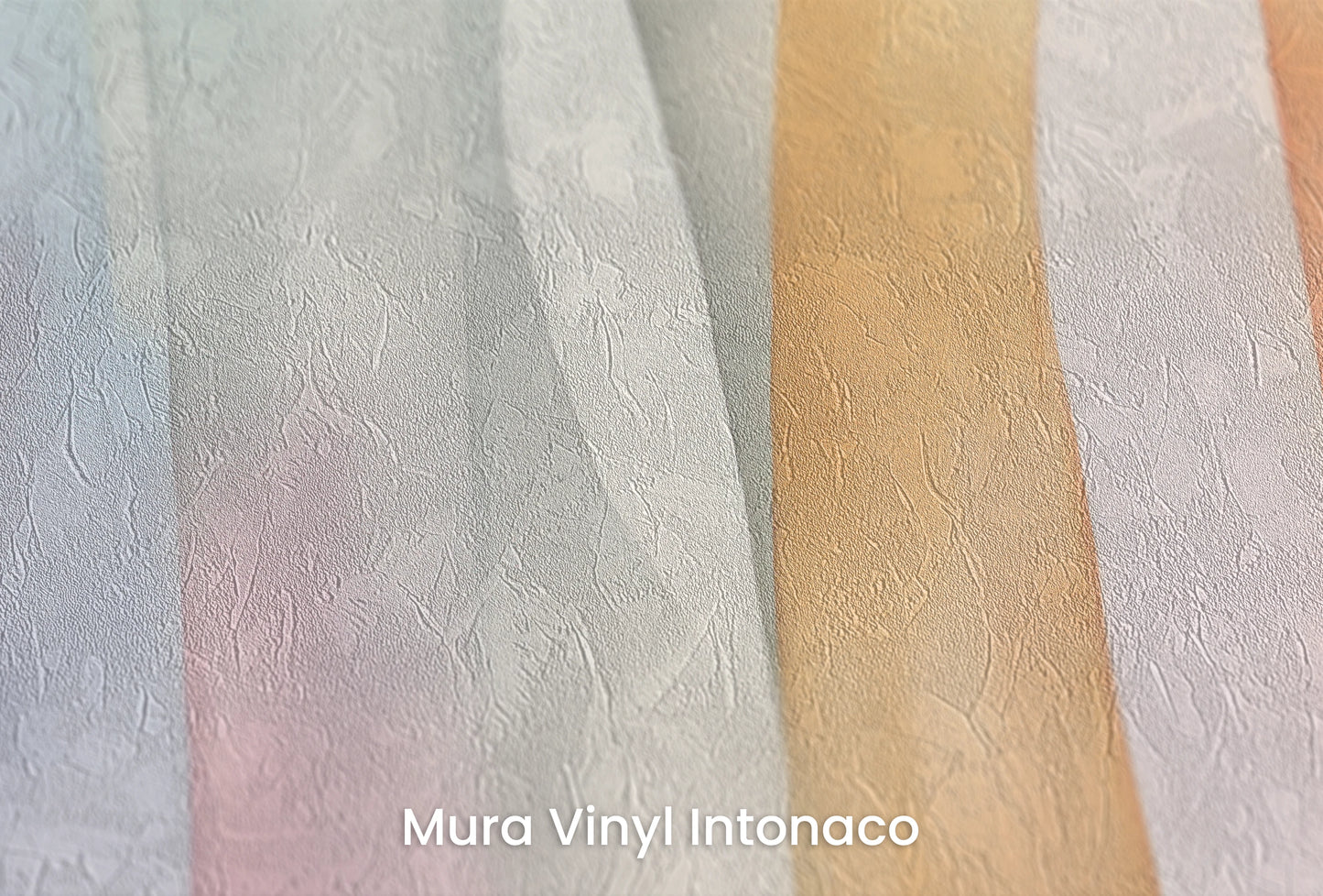 Zbliżenie na artystyczną fototapetę o nazwie Pastel Flow na podłożu Mura Vinyl Intonaco - struktura tartego tynku.