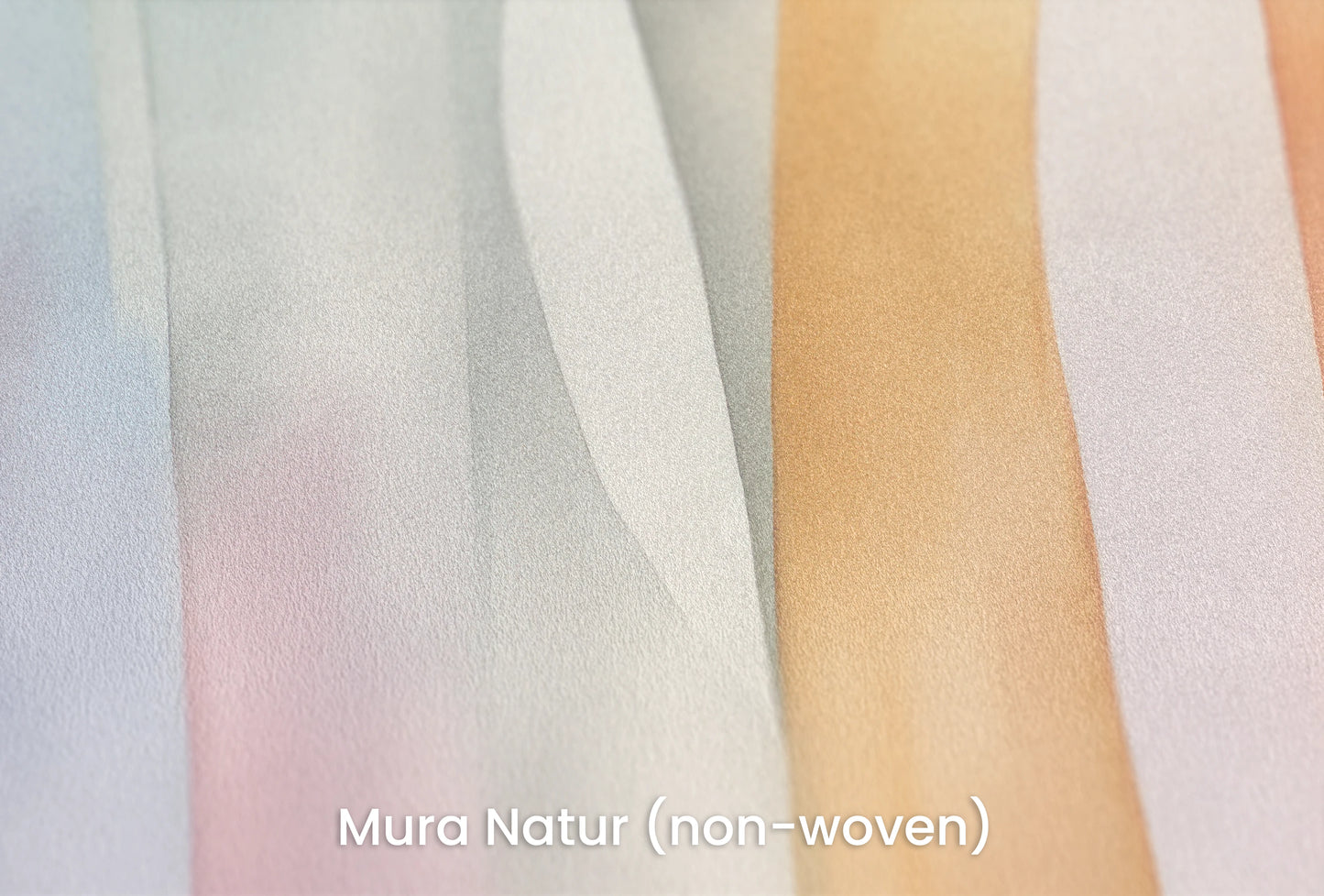 Zbliżenie na artystyczną fototapetę o nazwie Pastel Flow na podłożu Mura Natur (non-woven) - naturalne i ekologiczne podłoże.