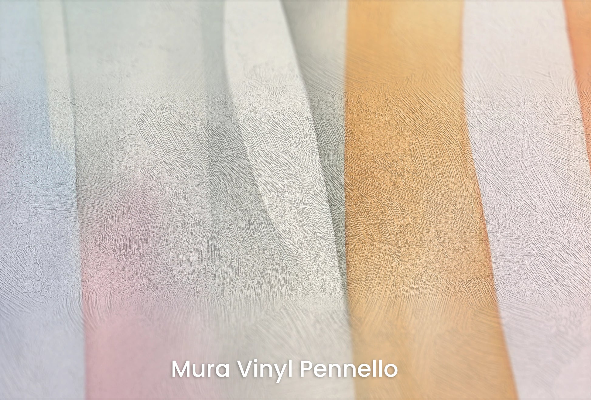 Zbliżenie na artystyczną fototapetę o nazwie Pastel Flow na podłożu Mura Vinyl Pennello - faktura pociągnięć pędzla malarskiego.