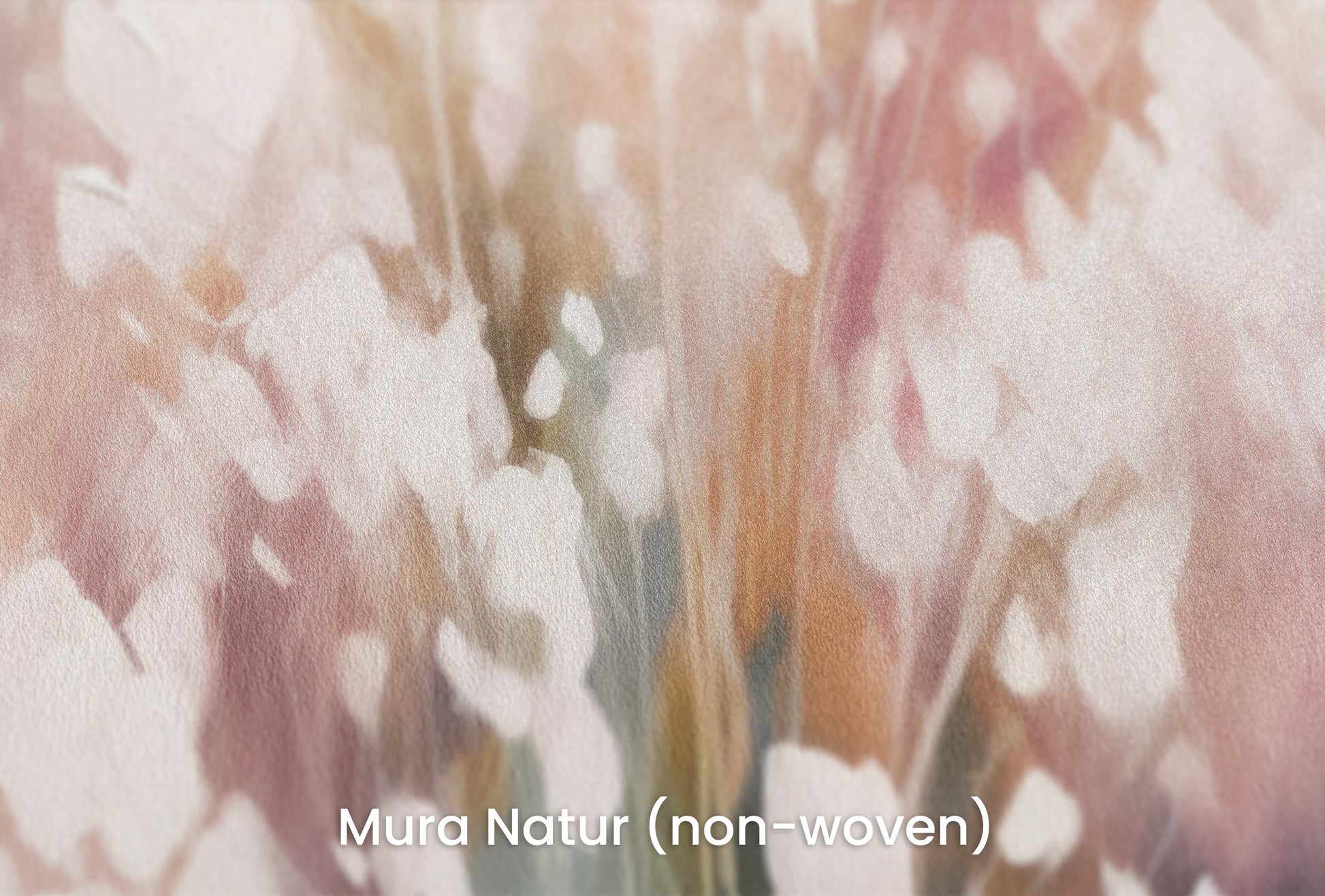 Zbliżenie na artystyczną fototapetę o nazwie Ethereal White Blossom na podłożu Mura Natur (non-woven) - naturalne i ekologiczne podłoże.