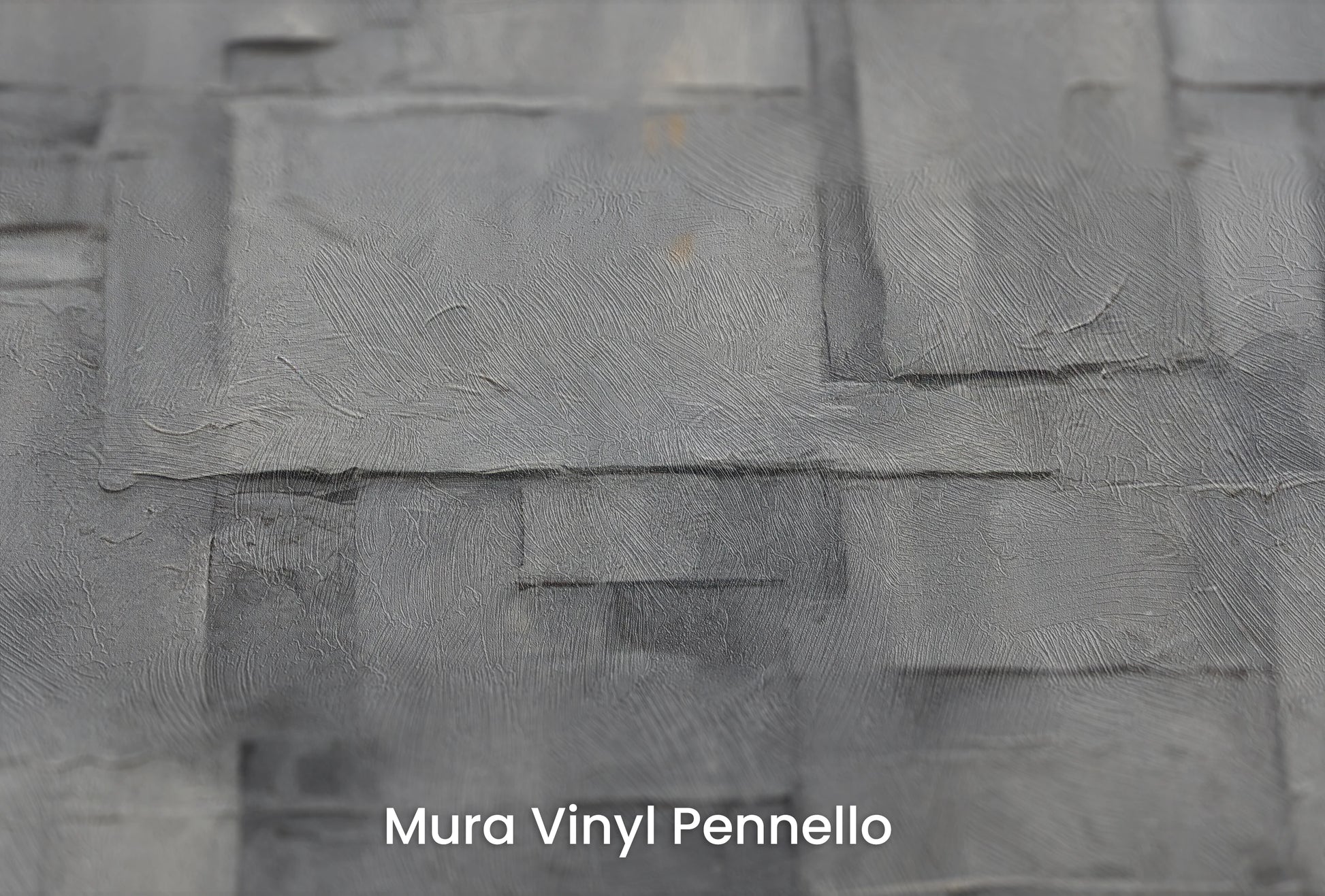 Zbliżenie na artystyczną fototapetę o nazwie Urban Cubism na podłożu Mura Vinyl Pennello - faktura pociągnięć pędzla malarskiego.