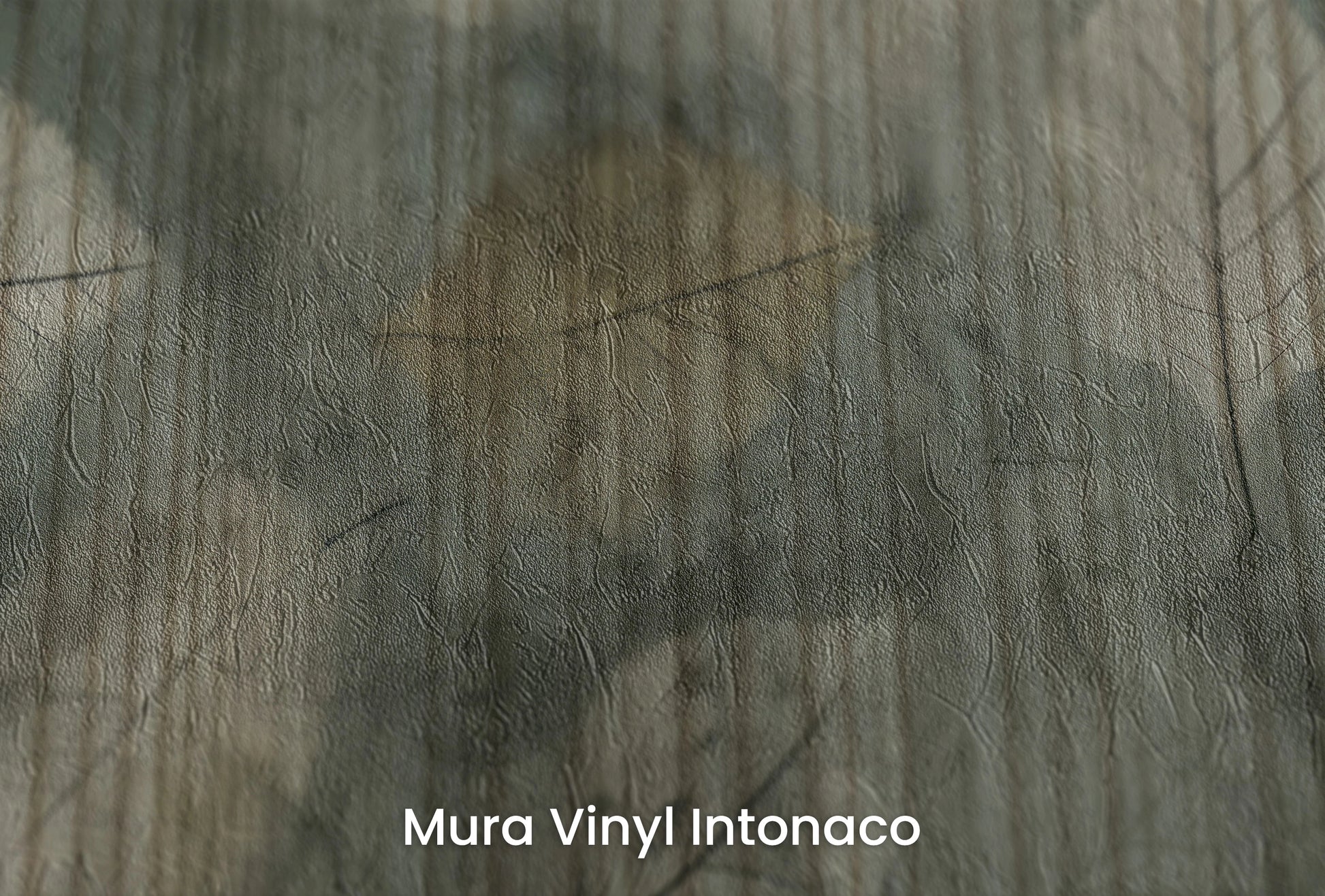 Zbliżenie na artystyczną fototapetę o nazwie Autumn Whisper #5 na podłożu Mura Vinyl Intonaco - struktura tartego tynku.