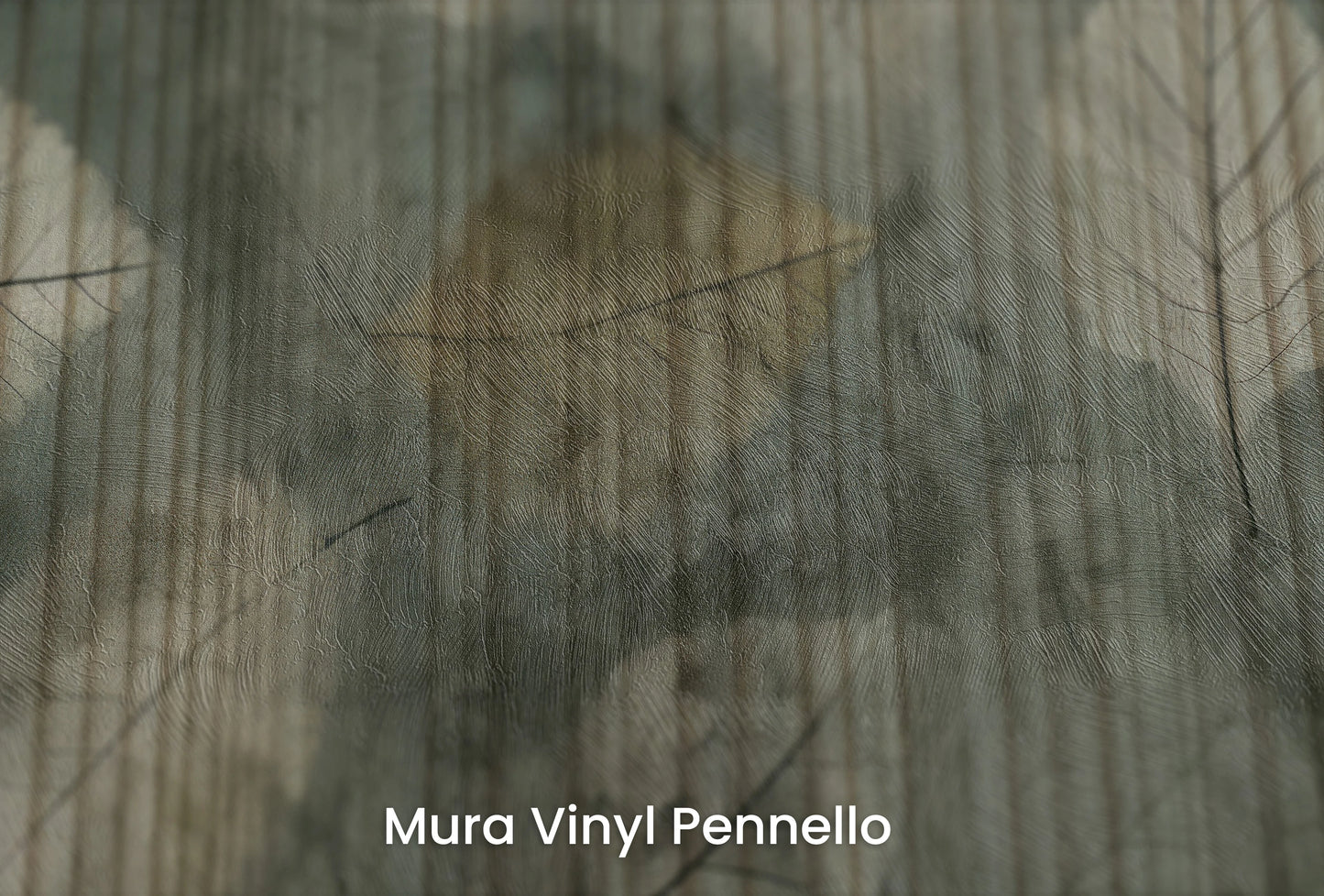Zbliżenie na artystyczną fototapetę o nazwie Autumn Whisper #5 na podłożu Mura Vinyl Pennello - faktura pociągnięć pędzla malarskiego.