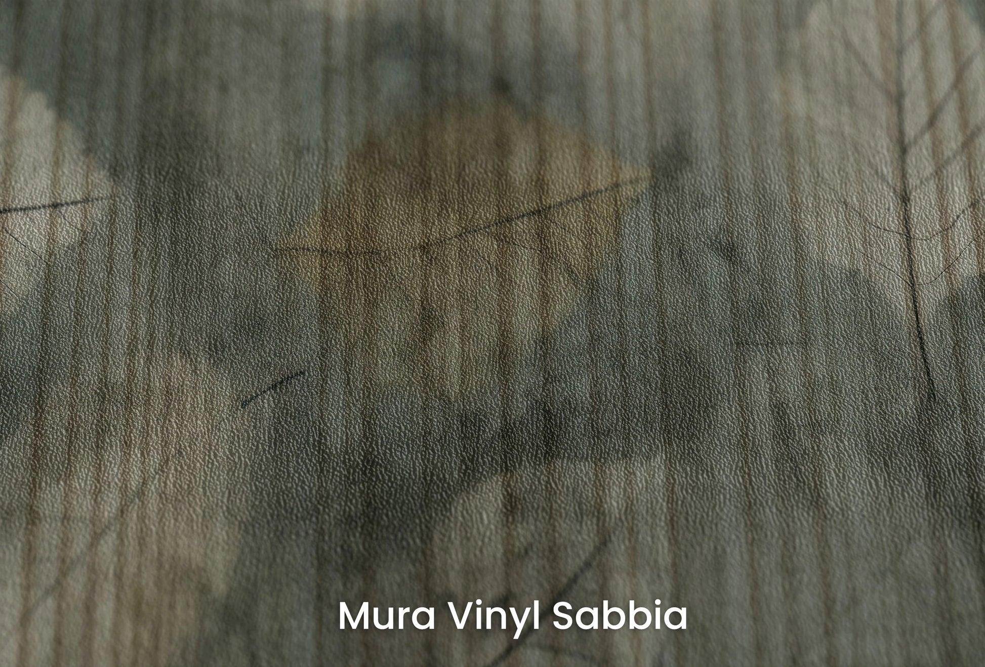 Zbliżenie na artystyczną fototapetę o nazwie Autumn Whisper #5 na podłożu Mura Vinyl Sabbia struktura grubego ziarna piasku.