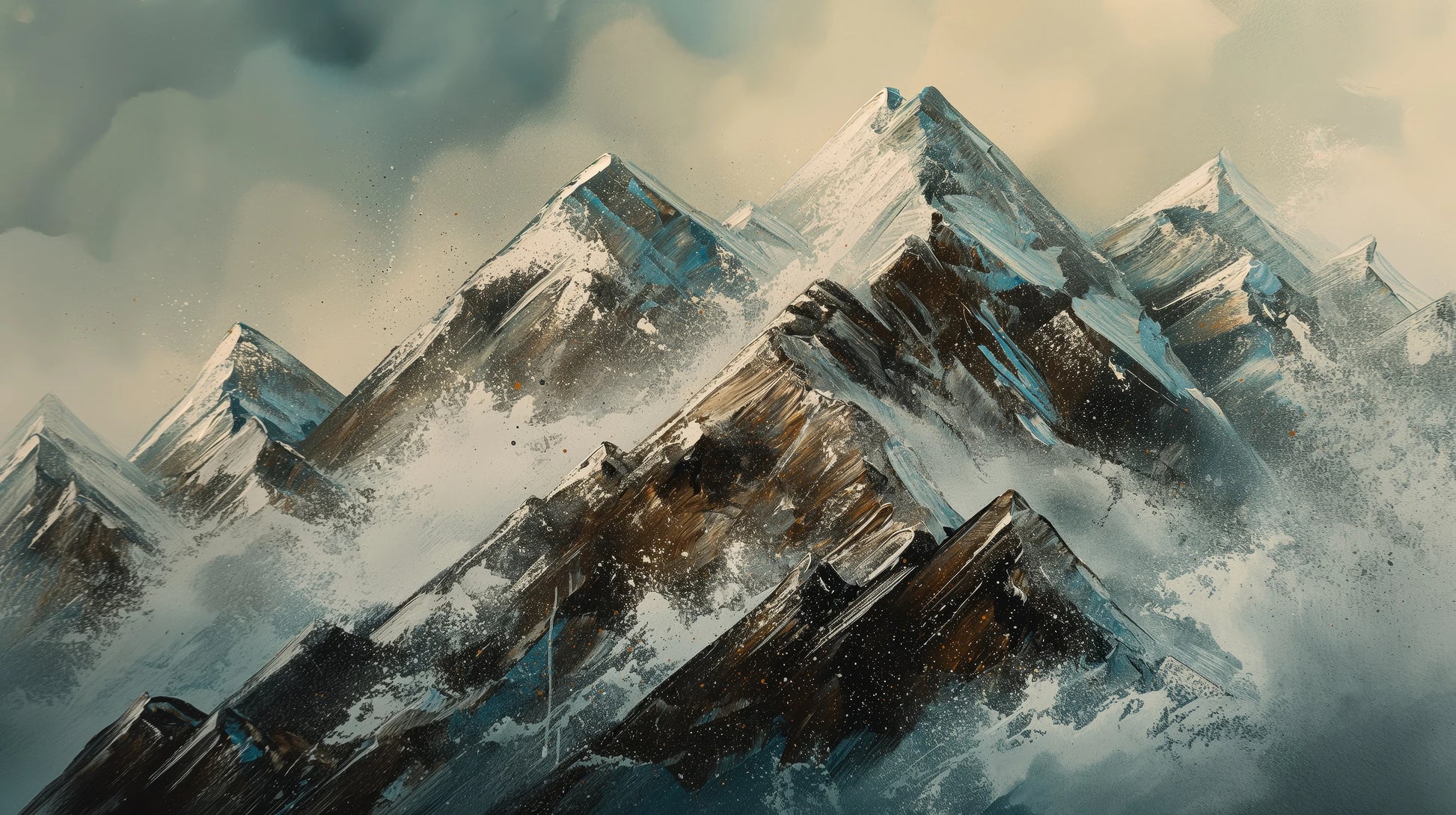 Prezentacja całego wzoru fototapety o nazwie Crystalline Heights #2