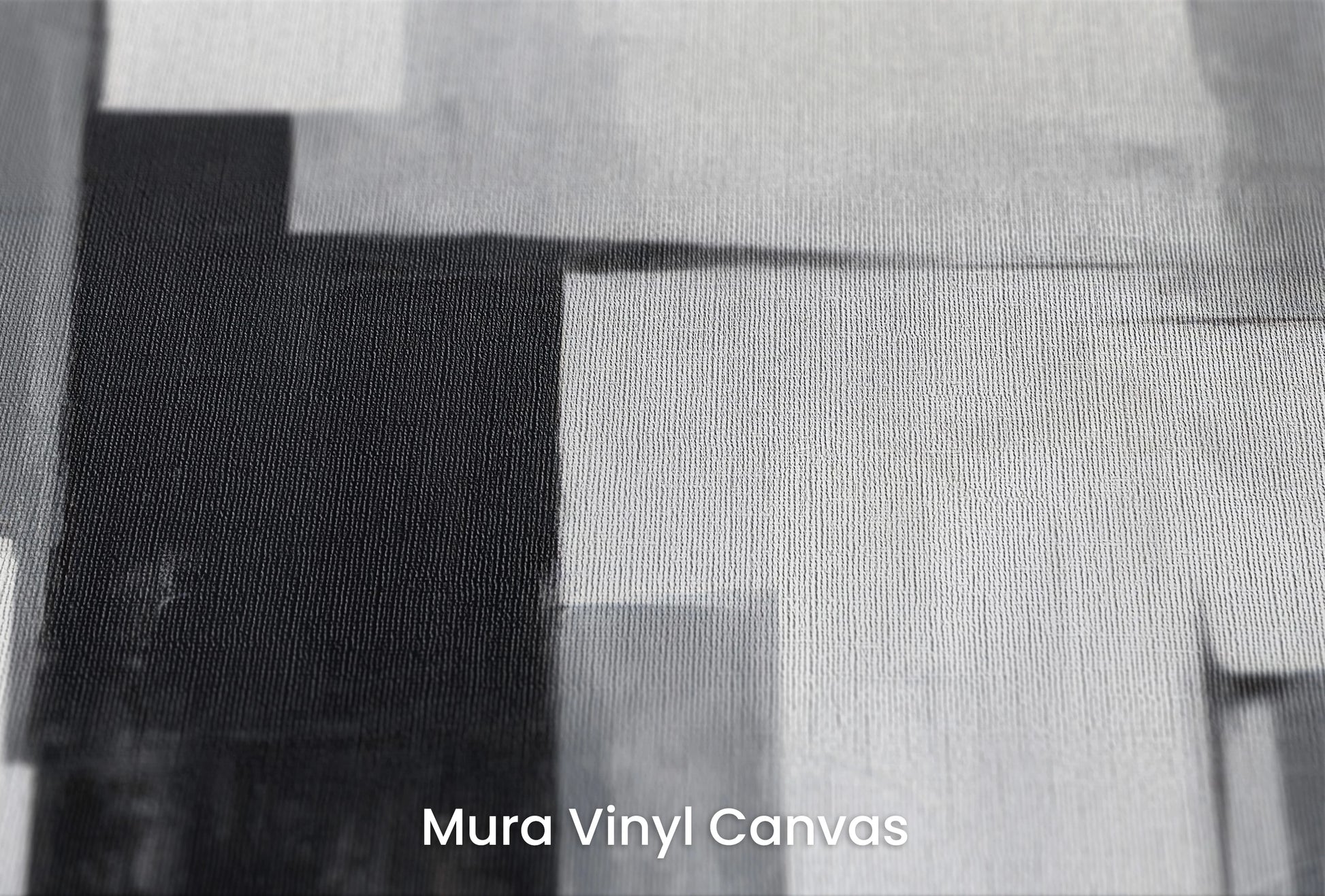 Zbliżenie na artystyczną fototapetę o nazwie Modern Geometric Balance na podłożu Mura Vinyl Canvas - faktura naturalnego płótna.