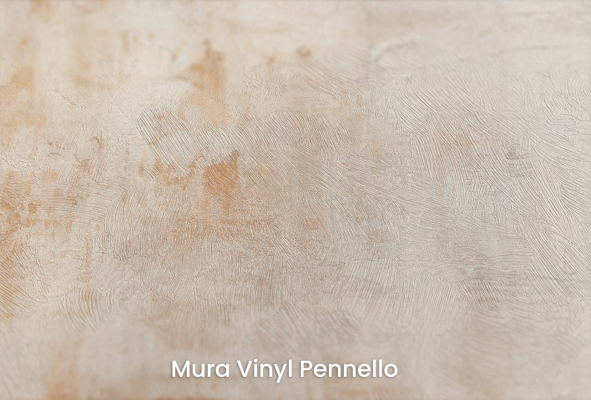 Zbliżenie na artystyczną fototapetę o nazwie Warm Minimalism na podłożu Mura Vinyl Pennello - faktura pociągnięć pędzla malarskiego.