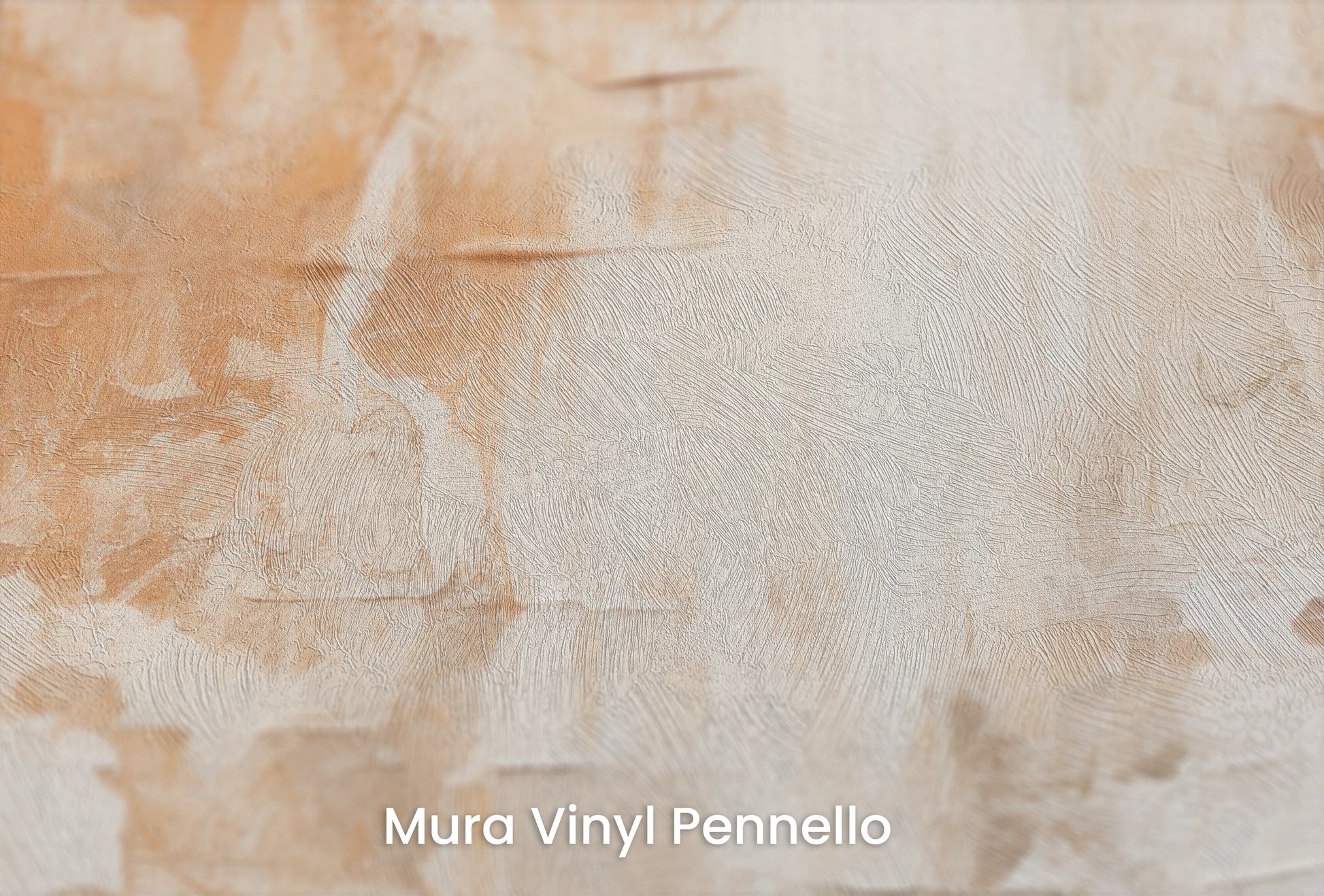 Zbliżenie na artystyczną fototapetę o nazwie Soft Harmony na podłożu Mura Vinyl Pennello - faktura pociągnięć pędzla malarskiego.