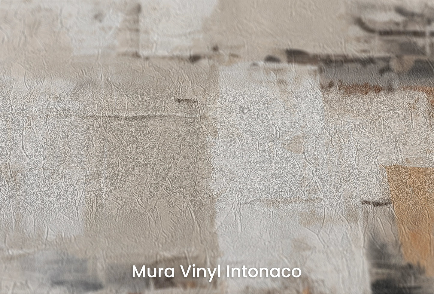 Zbliżenie na artystyczną fototapetę o nazwie Abstract Impressions na podłożu Mura Vinyl Intonaco - struktura tartego tynku.