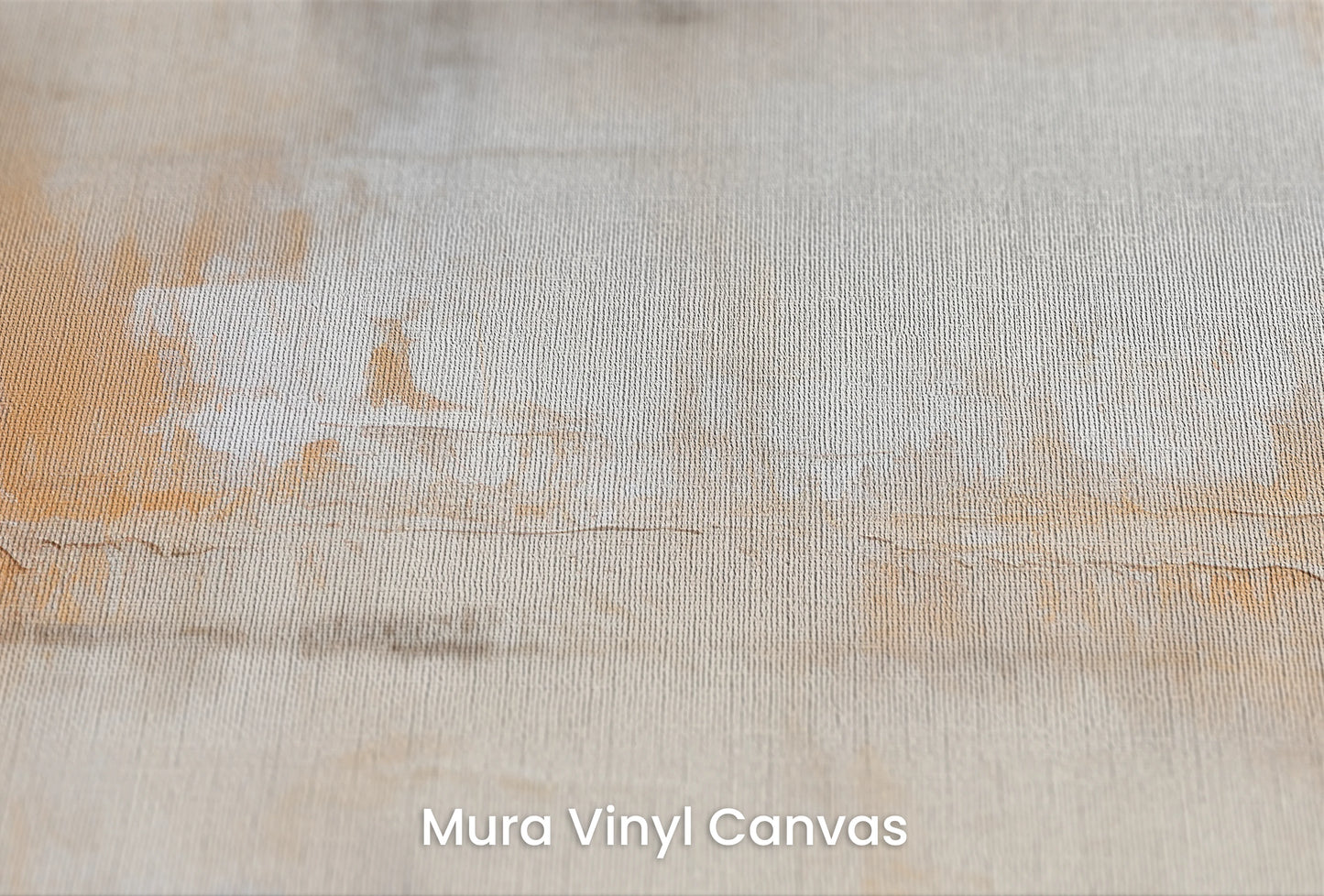 Zbliżenie na artystyczną fototapetę o nazwie Contemporary Whites na podłożu Mura Vinyl Canvas - faktura naturalnego płótna.