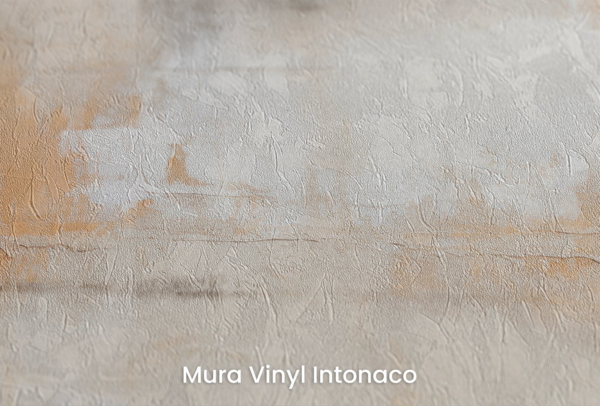 Zbliżenie na artystyczną fototapetę o nazwie Contemporary Whites na podłożu Mura Vinyl Intonaco - struktura tartego tynku.