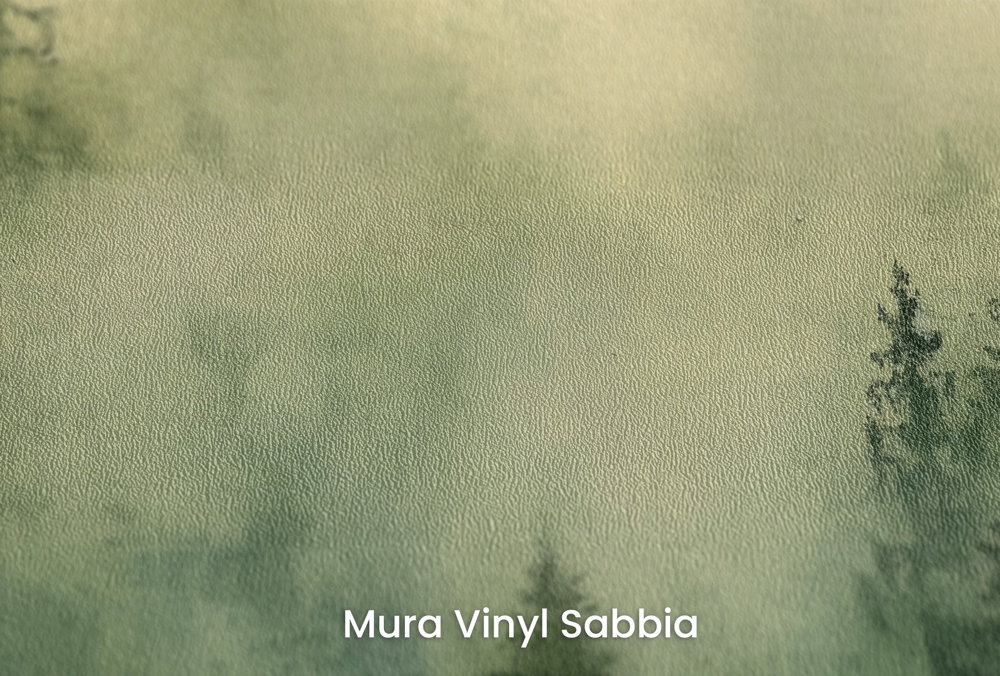 Zbliżenie na artystyczną fototapetę o nazwie Złocisty Las na podłożu Mura Vinyl Sabbia struktura grubego ziarna piasku.