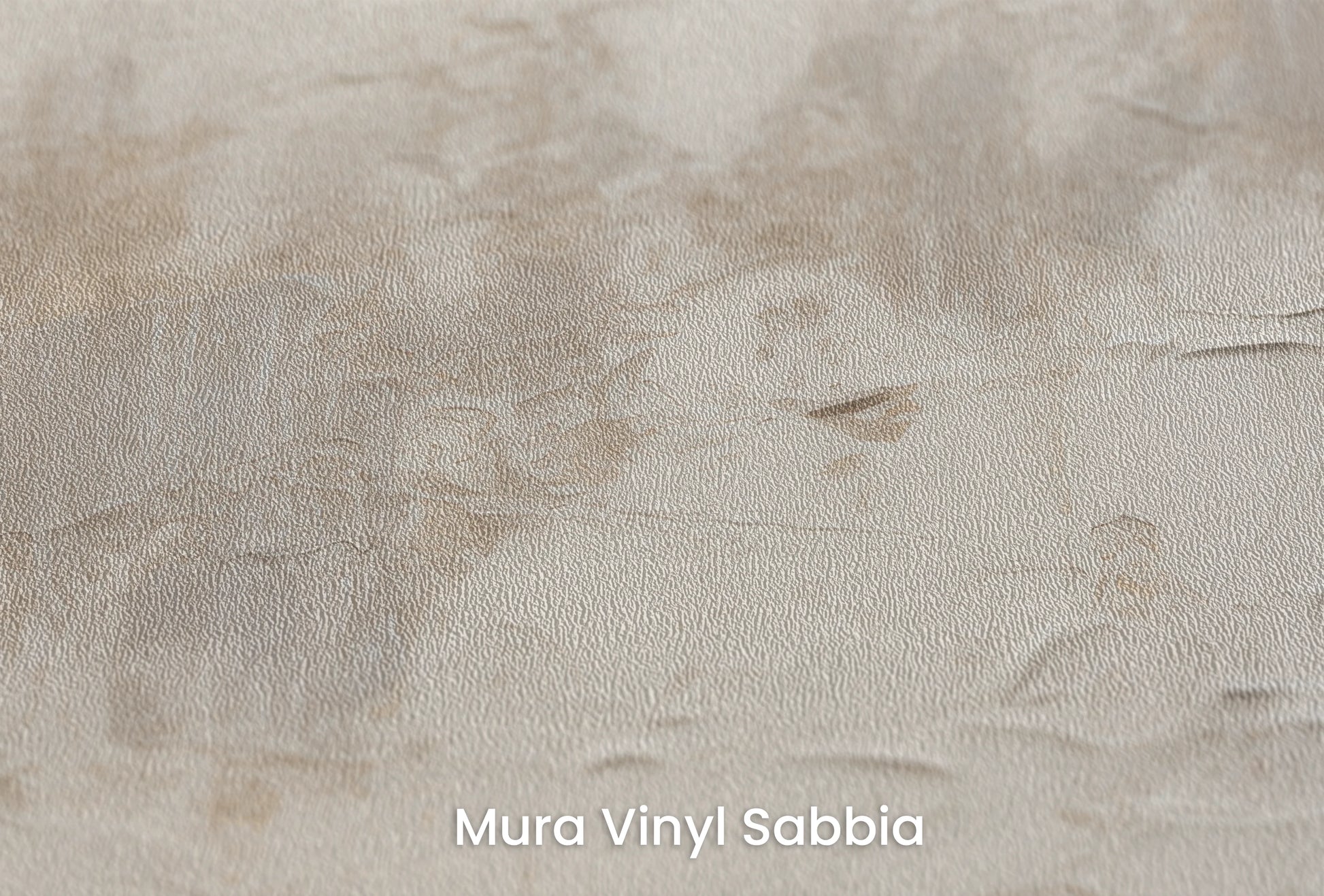 Zbliżenie na artystyczną fototapetę o nazwie Tonal Tranquility na podłożu Mura Vinyl Sabbia struktura grubego ziarna piasku.