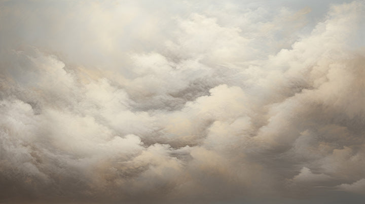 Prezentacja całego wzoru fototapety o nazwie WHISPERING CLOUDS CANVAS