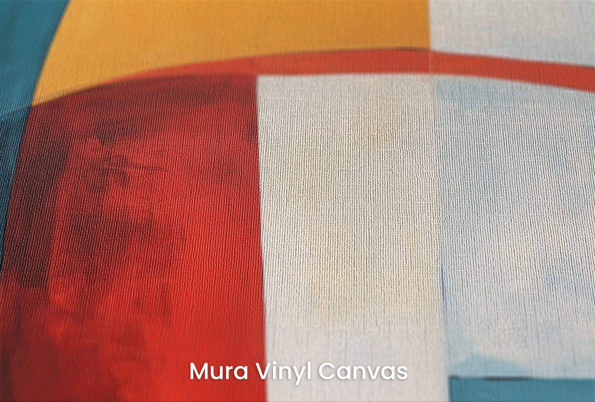 Zbliżenie na artystyczną fototapetę o nazwie Curved Elegance #2 na podłożu Mura Vinyl Canvas - faktura naturalnego płótna.