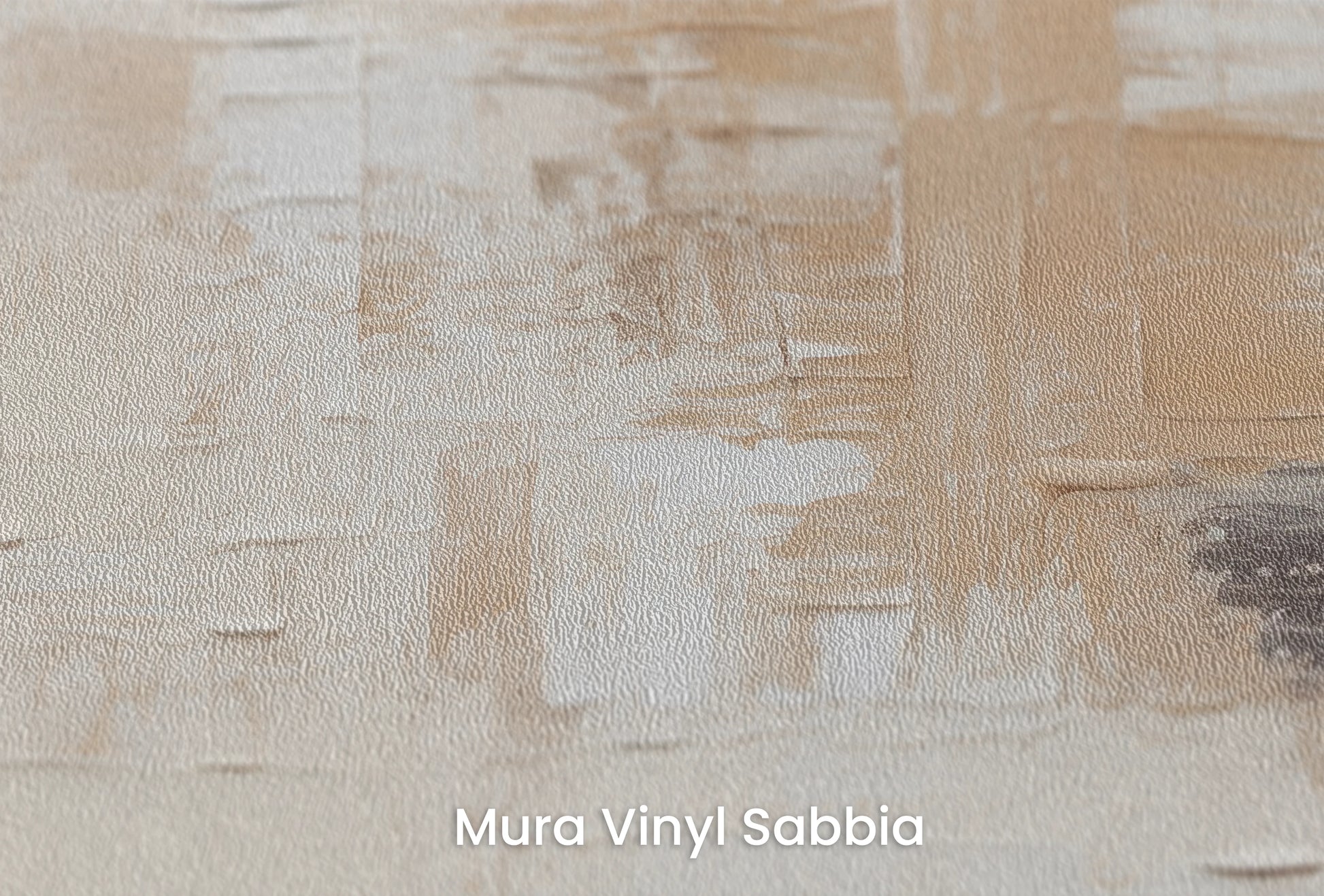 Zbliżenie na artystyczną fototapetę o nazwie Textured Canvas na podłożu Mura Vinyl Sabbia struktura grubego ziarna piasku.