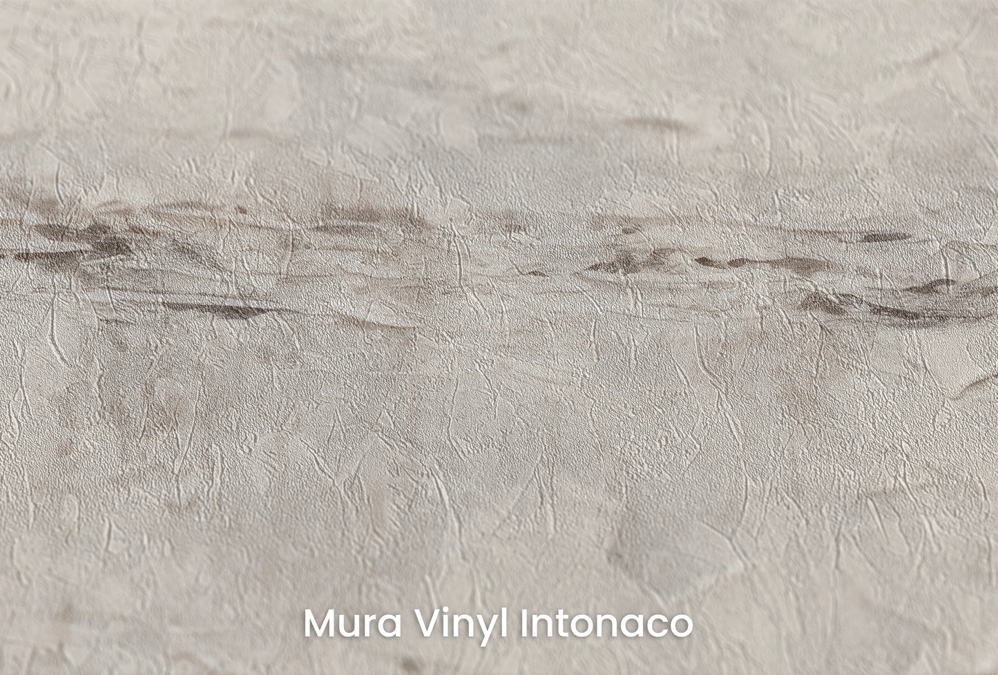 Zbliżenie na artystyczną fototapetę o nazwie Gentle Horizon na podłożu Mura Vinyl Intonaco - struktura tartego tynku.
