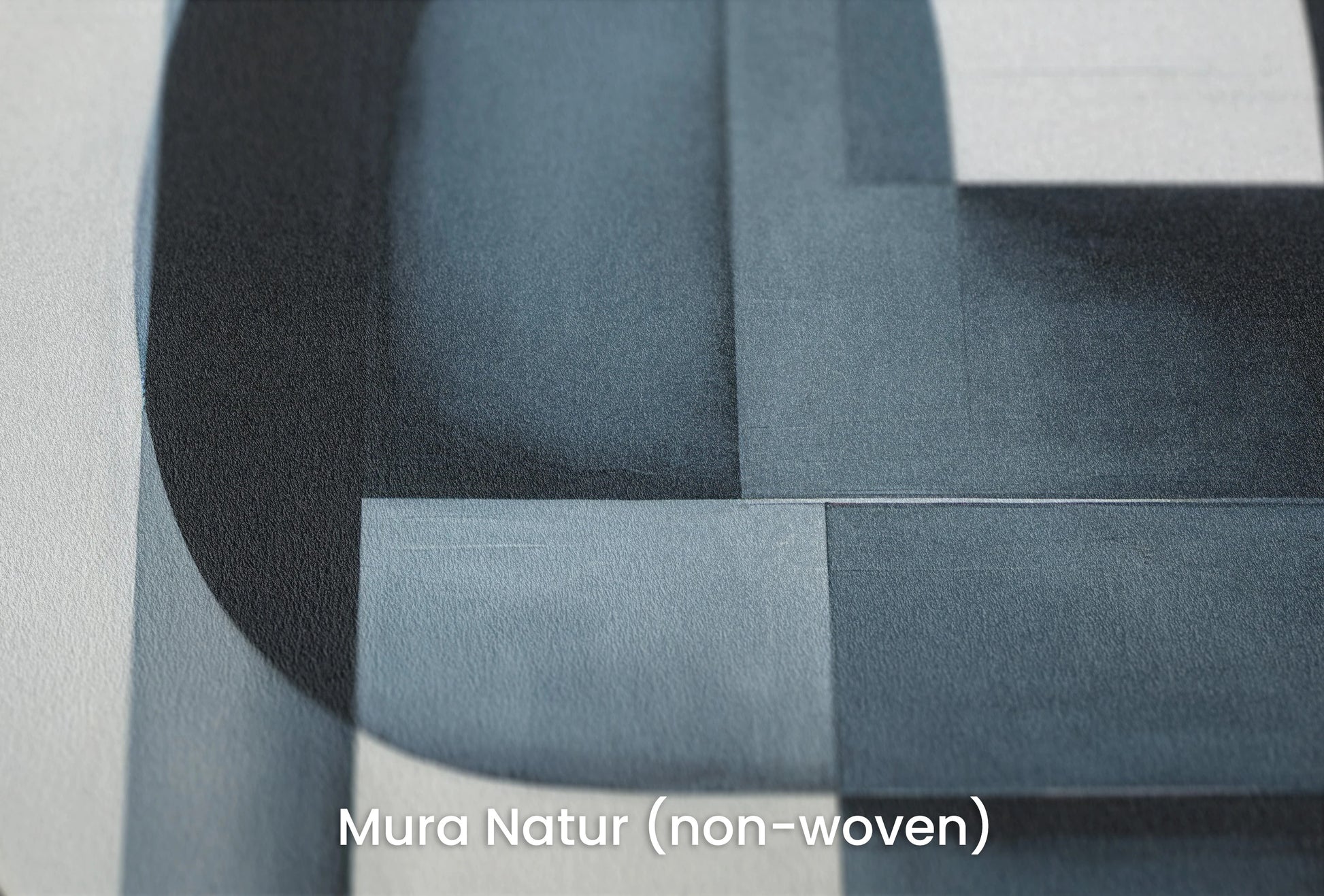 Zbliżenie na artystyczną fototapetę o nazwie Monochromatic Curvature na podłożu Mura Natur (non-woven) - naturalne i ekologiczne podłoże.
