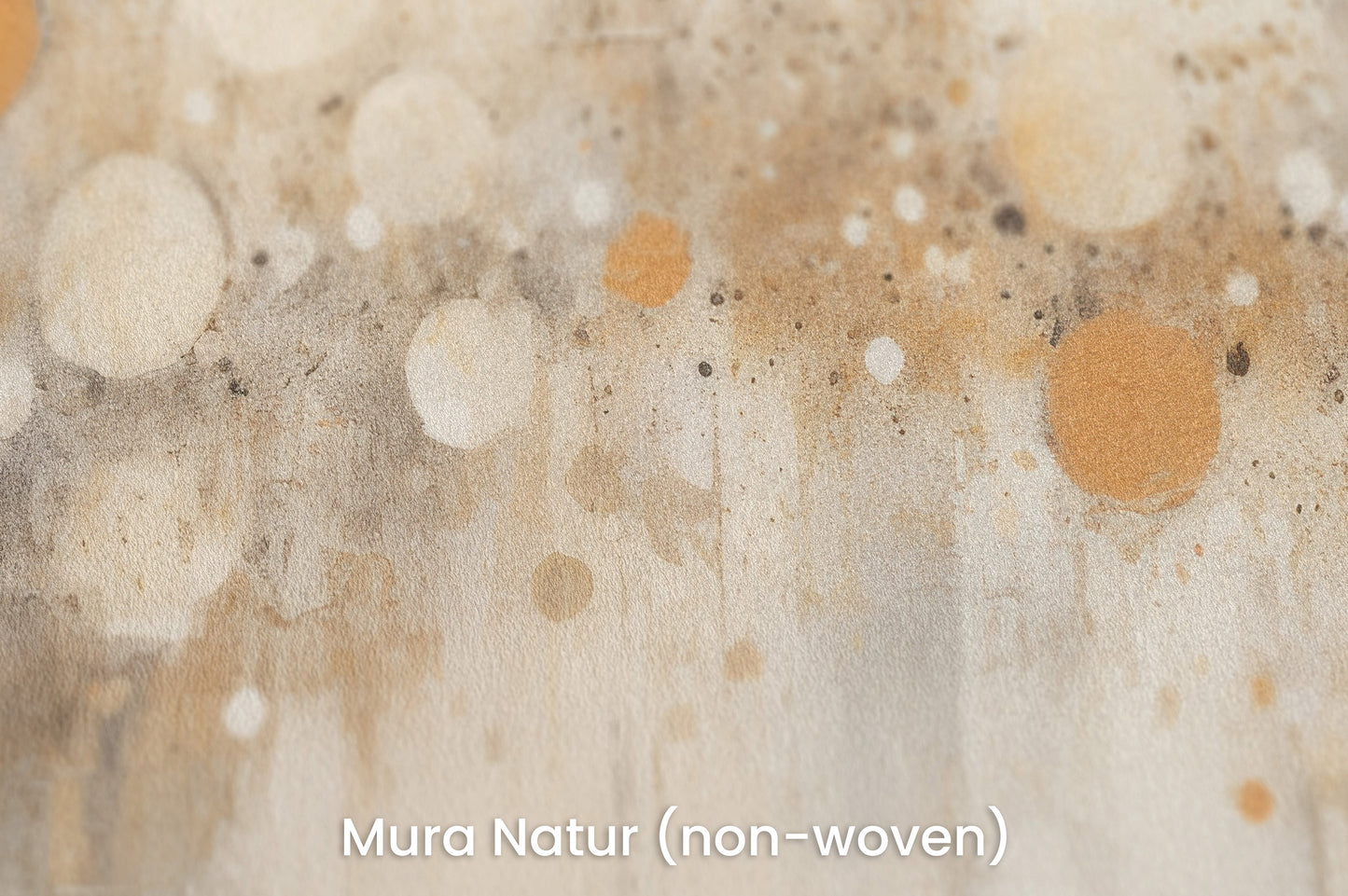Zbliżenie na artystyczną fototapetę o nazwie NEUTRAL SPHERE CASCADE na podłożu Mura Natur (non-woven) - naturalne i ekologiczne podłoże.