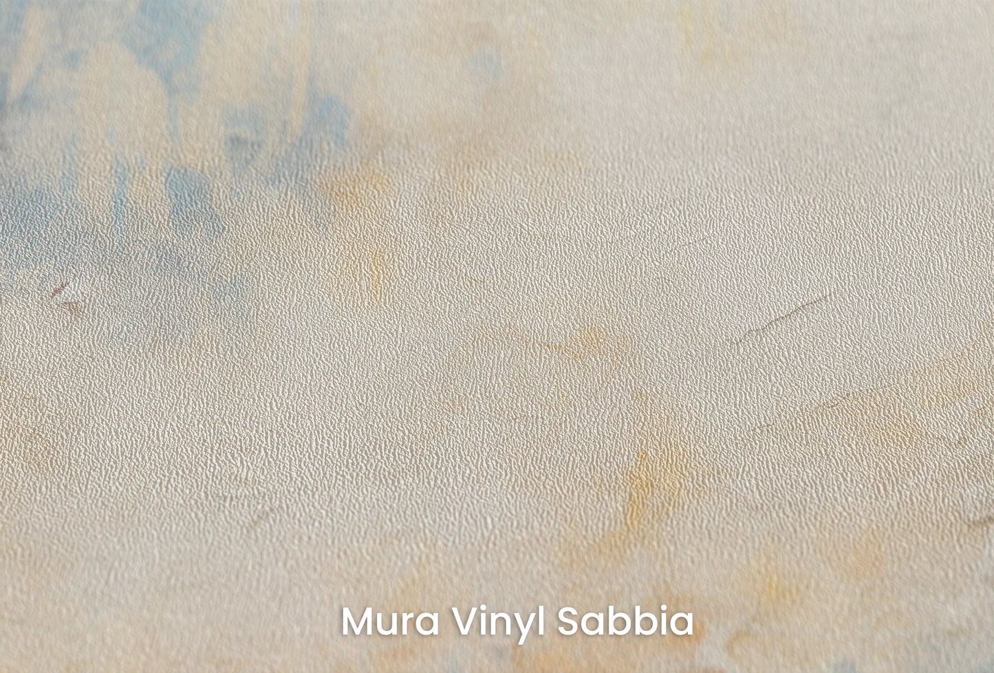 Zbliżenie na artystyczną fototapetę o nazwie Venusian Dawn na podłożu Mura Vinyl Sabbia struktura grubego ziarna piasku.