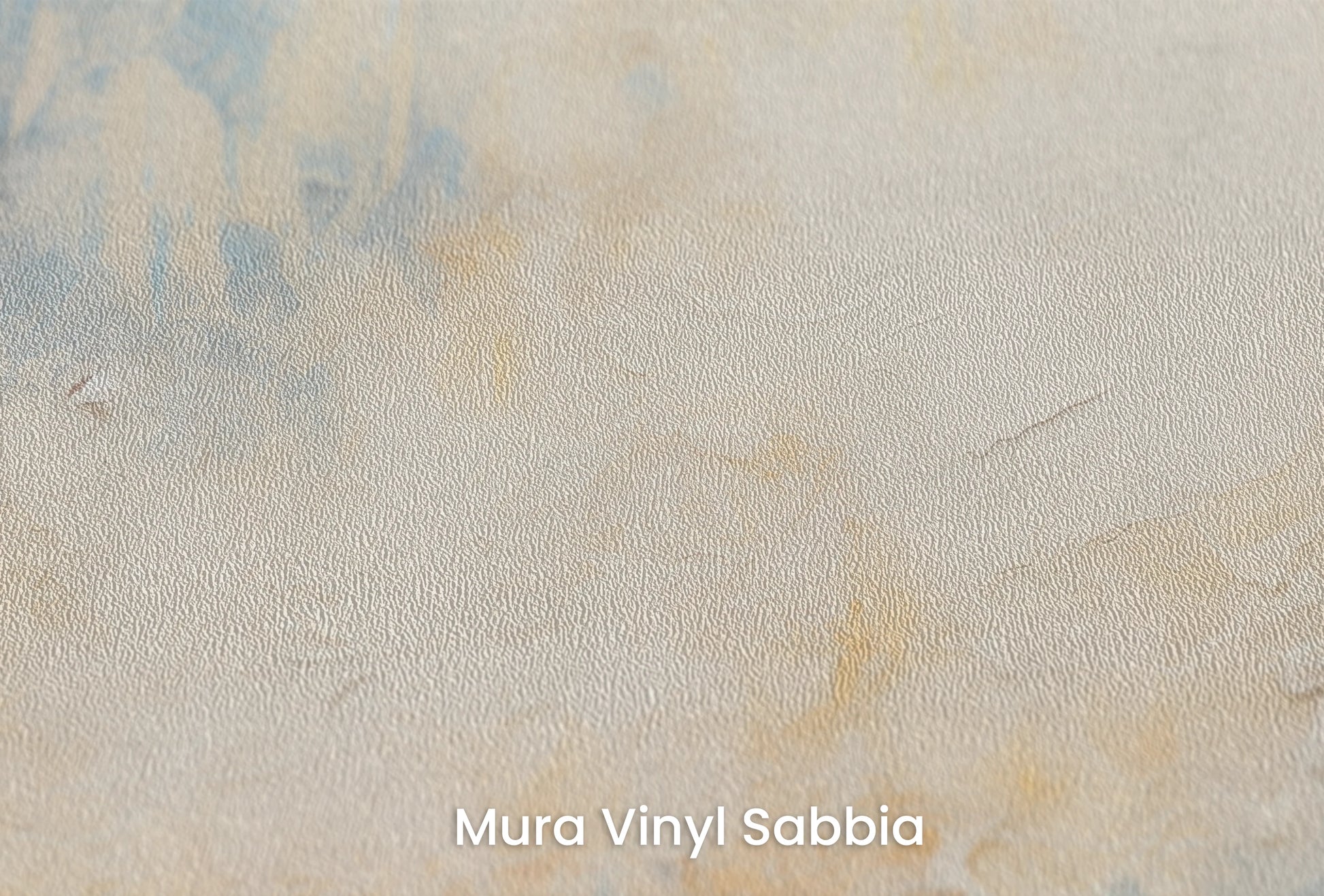 Zbliżenie na artystyczną fototapetę o nazwie Venusian Dawn na podłożu Mura Vinyl Sabbia struktura grubego ziarna piasku.