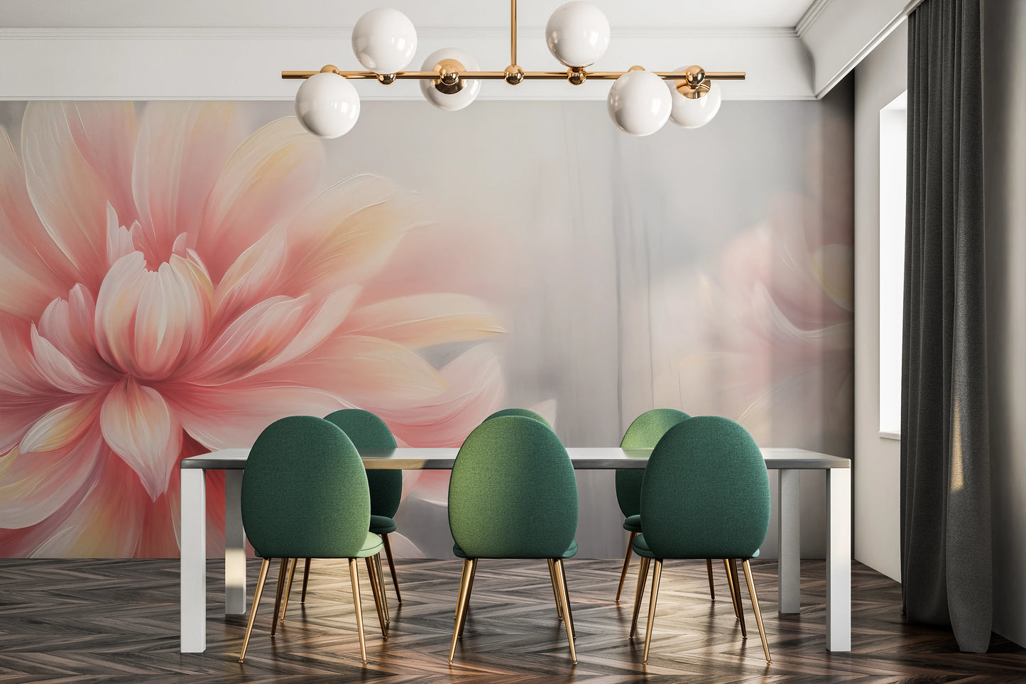 Fototapeta o nazwie Pink Petal Whirl użyta w aranzacji wnętrza.