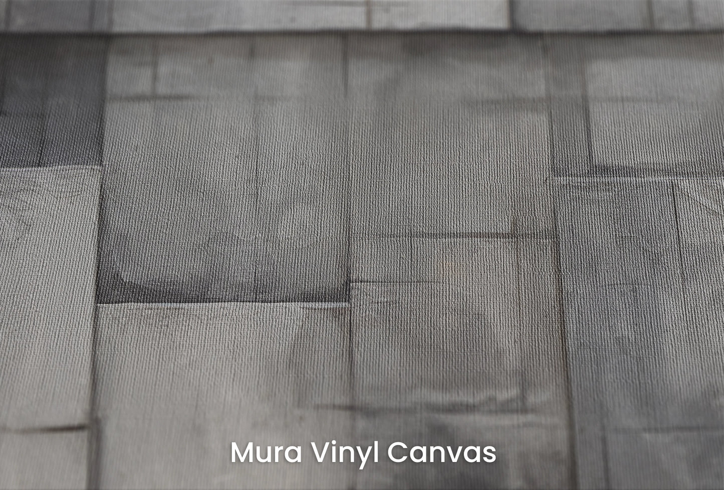 Zbliżenie na artystyczną fototapetę o nazwie Modern Bricks na podłożu Mura Vinyl Canvas - faktura naturalnego płótna.