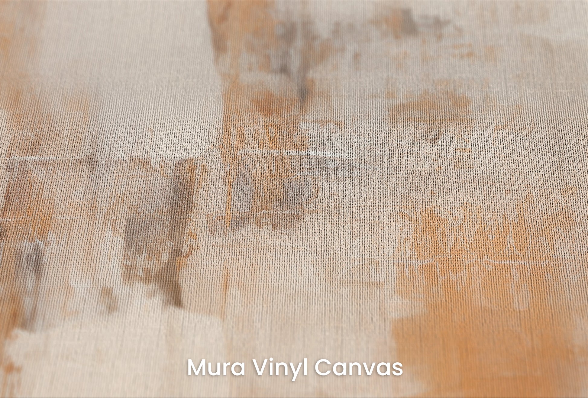Zbliżenie na artystyczną fototapetę o nazwie Warm Tranquility na podłożu Mura Vinyl Canvas - faktura naturalnego płótna.