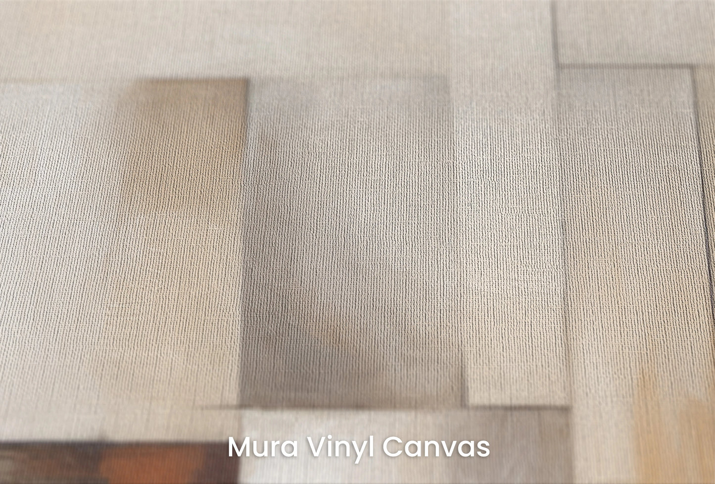 Zbliżenie na artystyczną fototapetę o nazwie Harmonious Earth Tones na podłożu Mura Vinyl Canvas - faktura naturalnego płótna.