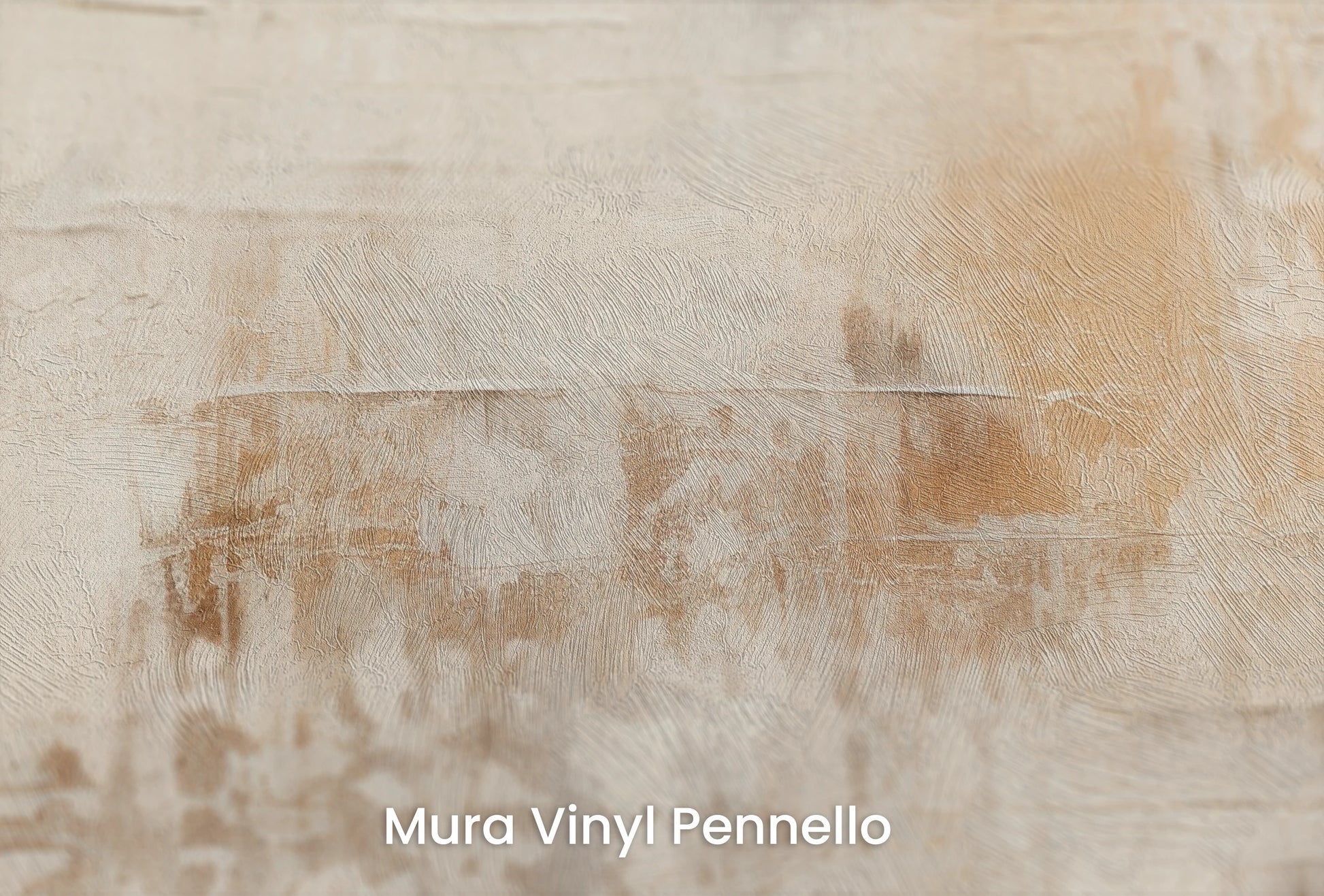 Zbliżenie na artystyczną fototapetę o nazwie Abstract Serenity na podłożu Mura Vinyl Pennello - faktura pociągnięć pędzla malarskiego.