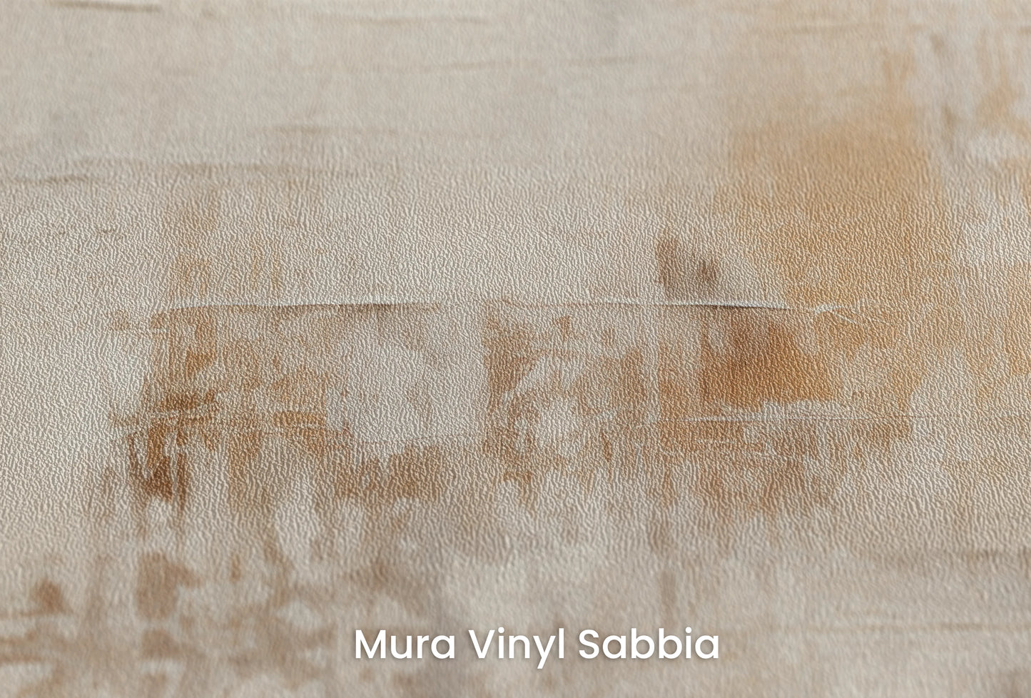 Zbliżenie na artystyczną fototapetę o nazwie Abstract Serenity na podłożu Mura Vinyl Sabbia struktura grubego ziarna piasku.