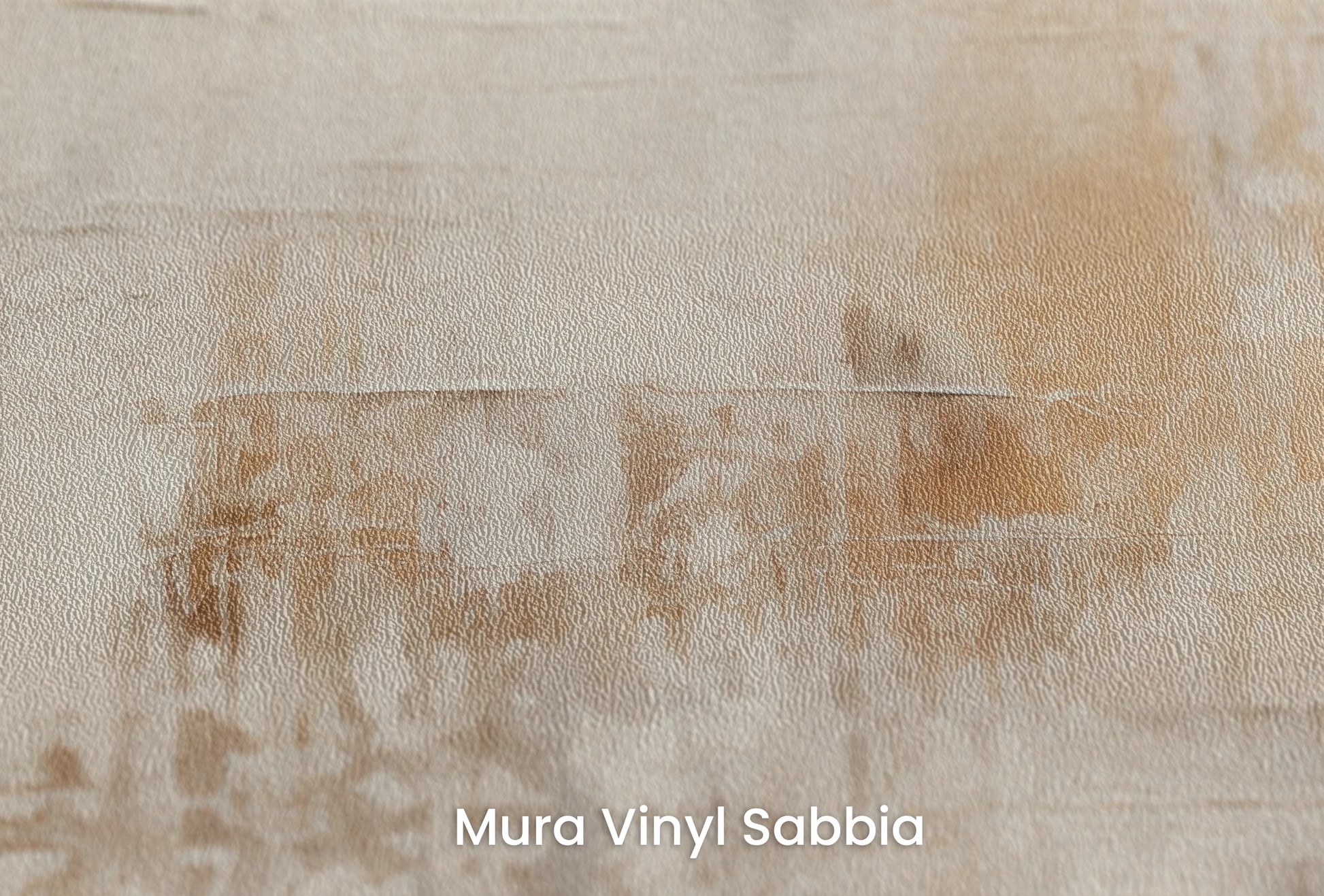 Zbliżenie na artystyczną fototapetę o nazwie Abstract Serenity na podłożu Mura Vinyl Sabbia struktura grubego ziarna piasku.