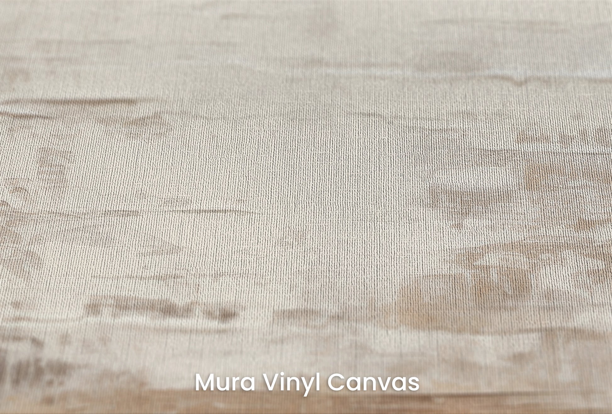 Zbliżenie na artystyczną fototapetę o nazwie Neutral Fluidity na podłożu Mura Vinyl Canvas - faktura naturalnego płótna.