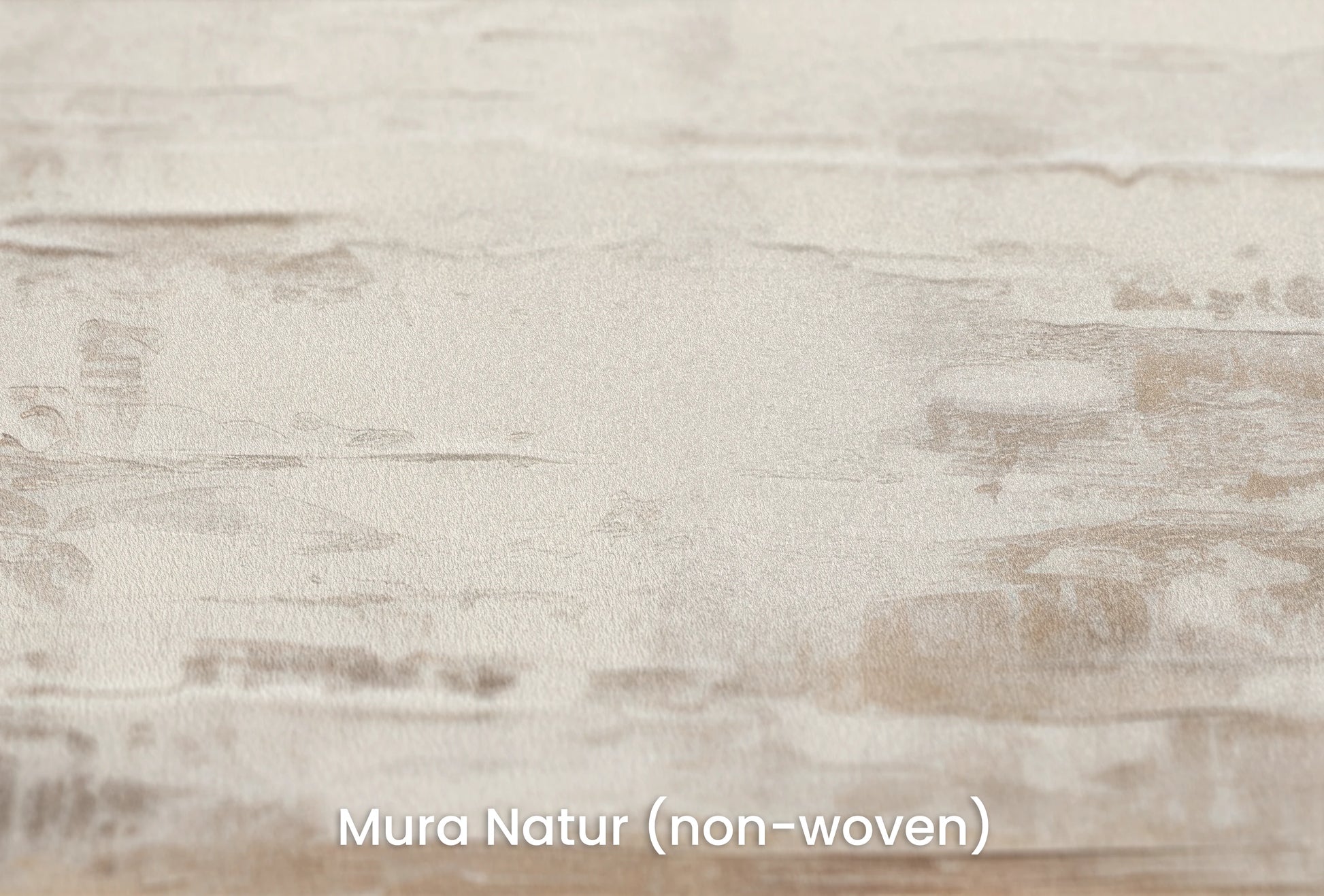 Zbliżenie na artystyczną fototapetę o nazwie Neutral Fluidity na podłożu Mura Natur (non-woven) - naturalne i ekologiczne podłoże.