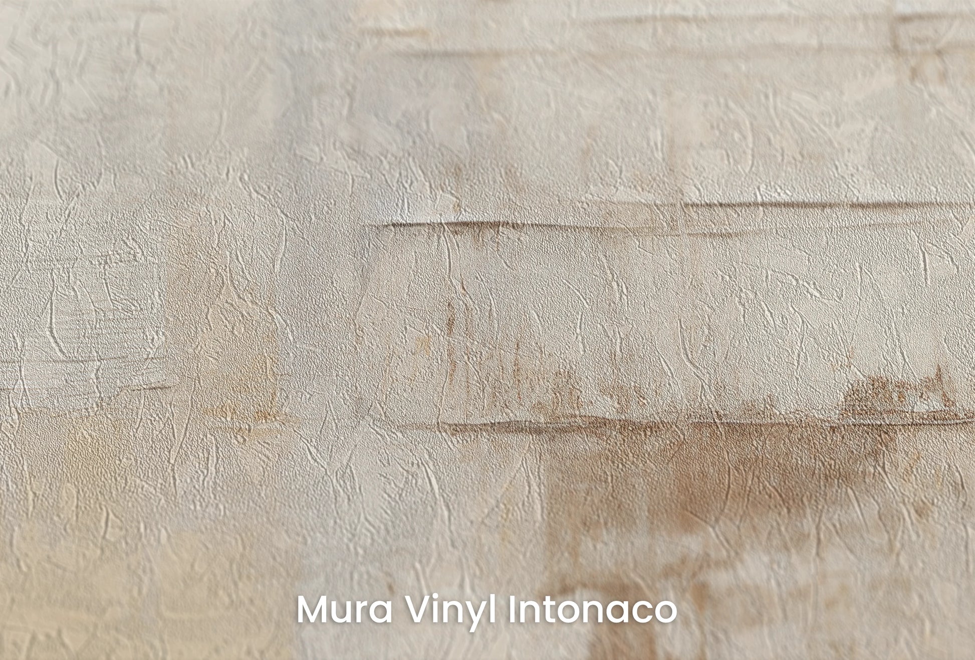 Zbliżenie na artystyczną fototapetę o nazwie Parchment Hues na podłożu Mura Vinyl Intonaco - struktura tartego tynku.