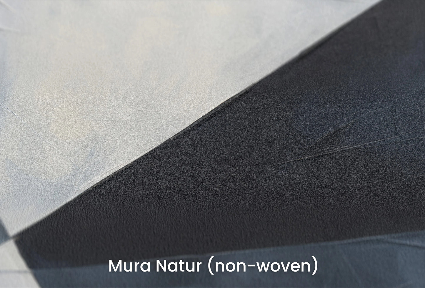 Zbliżenie na artystyczną fototapetę o nazwie Sharp Geometric Contrast na podłożu Mura Natur (non-woven) - naturalne i ekologiczne podłoże.