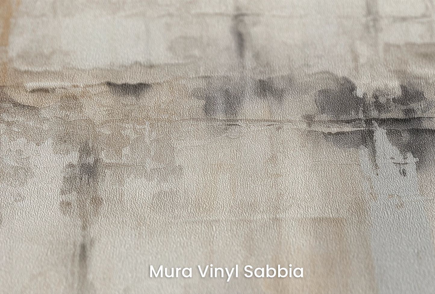 Zbliżenie na artystyczną fototapetę o nazwie Golden Patina na podłożu Mura Vinyl Sabbia struktura grubego ziarna piasku.