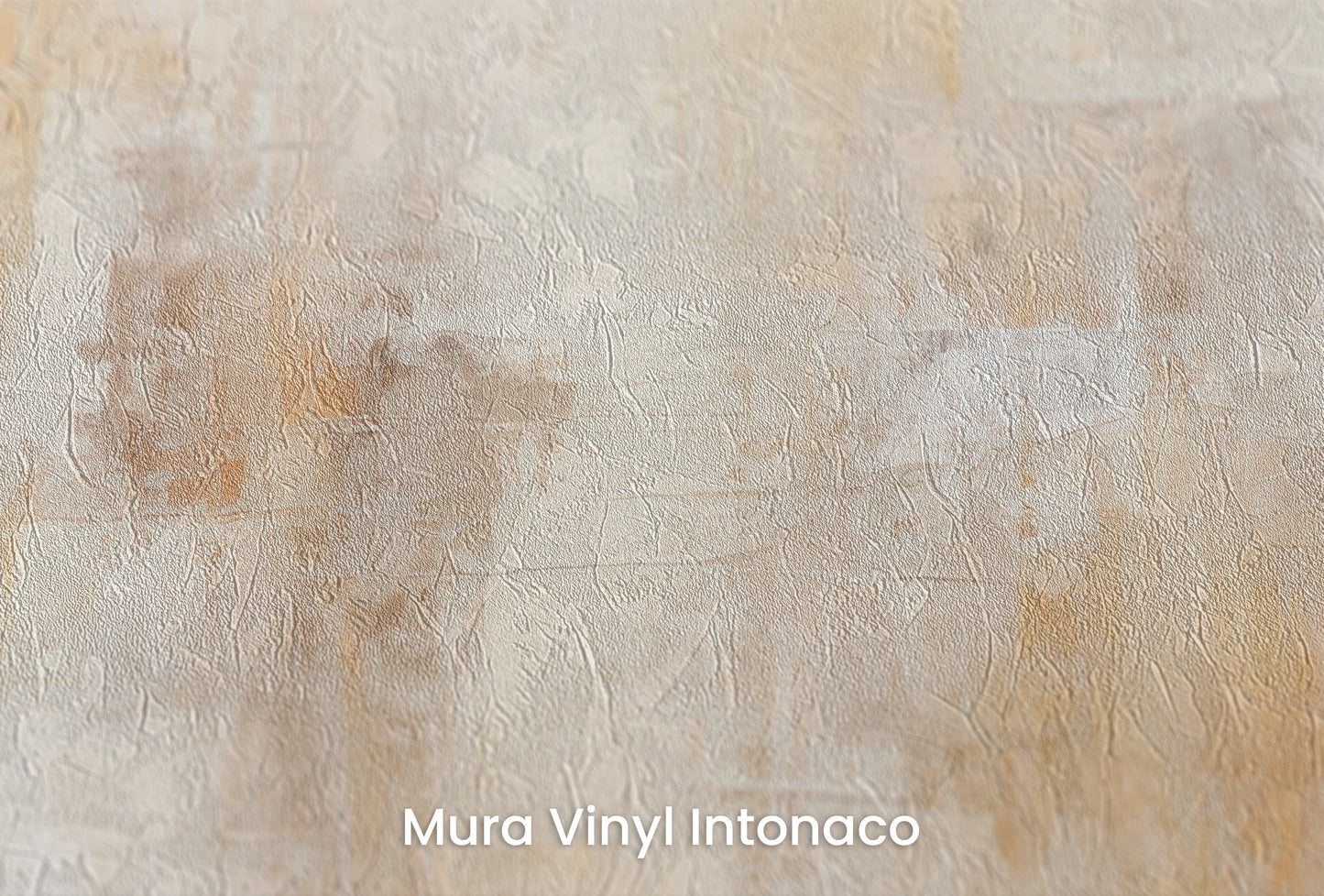 Zbliżenie na artystyczną fototapetę o nazwie Amber Whisper na podłożu Mura Vinyl Intonaco - struktura tartego tynku.