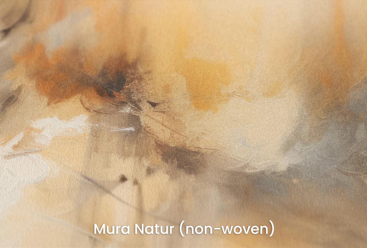 Zbliżenie na artystyczną fototapetę o nazwie Organic Abstraction na podłożu Mura Natur (non-woven) - naturalne i ekologiczne podłoże.