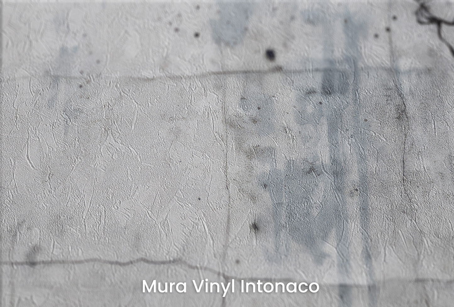 Zbliżenie na artystyczną fototapetę o nazwie URBAN BLOSSOM na podłożu Mura Vinyl Intonaco - struktura tartego tynku.