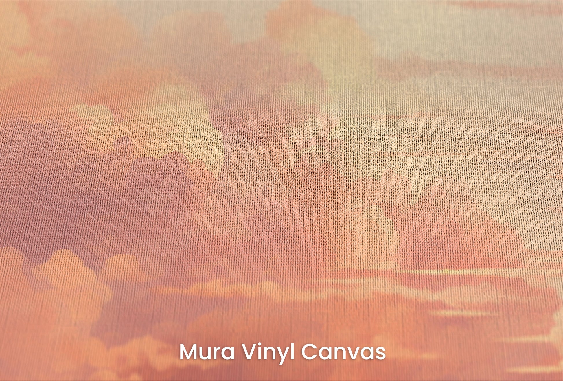 Zbliżenie na artystyczną fototapetę o nazwie Dramatic Blaze na podłożu Mura Vinyl Canvas - faktura naturalnego płótna.
