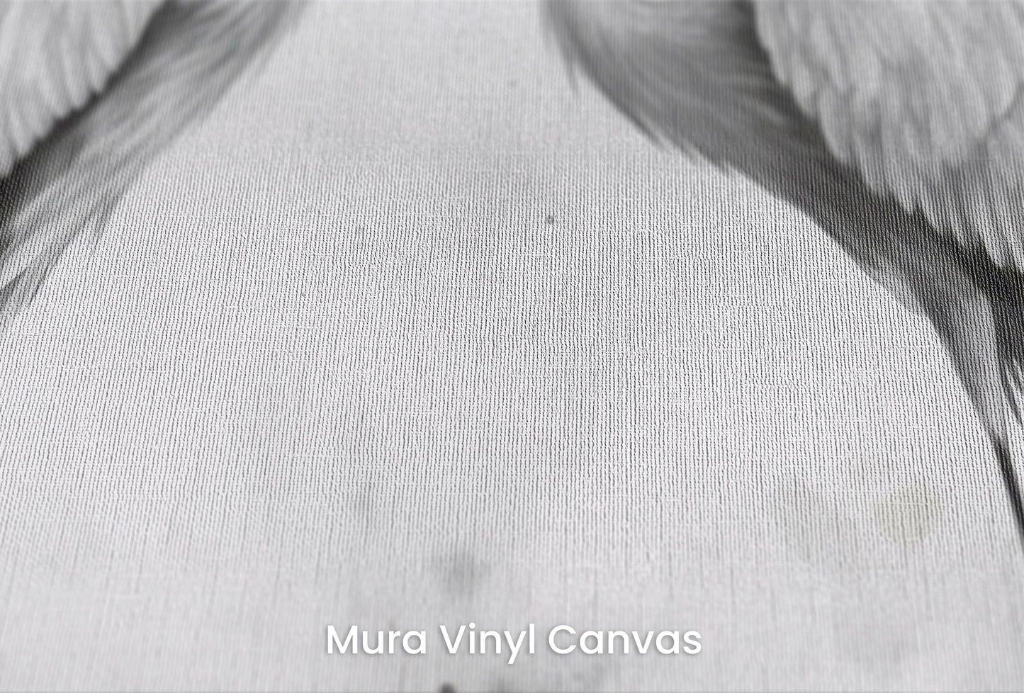Zbliżenie na artystyczną fototapetę o nazwie Celestial Dance na podłożu Mura Vinyl Canvas - faktura naturalnego płótna.