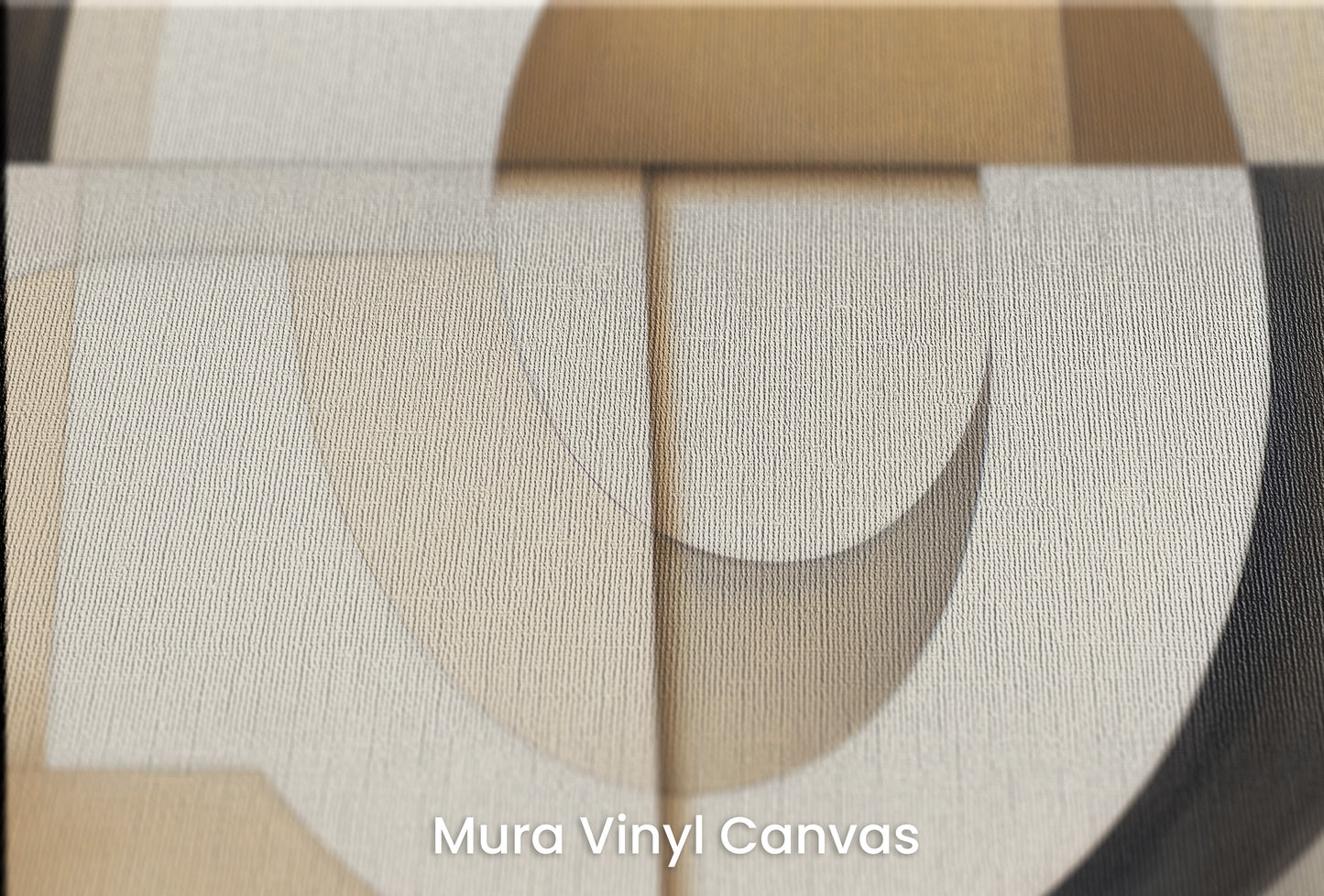Zbliżenie na artystyczną fototapetę o nazwie MODERNIST SPHERICAL ARRAY na podłożu Mura Vinyl Canvas - faktura naturalnego płótna.