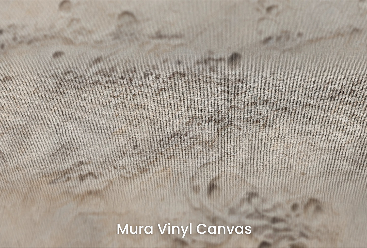 Zbliżenie na artystyczną fototapetę o nazwie Lunar Terrain na podłożu Mura Vinyl Canvas - faktura naturalnego płótna.