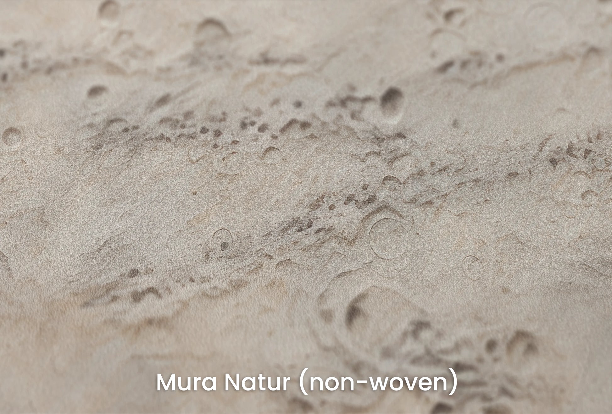 Zbliżenie na artystyczną fototapetę o nazwie Lunar Terrain na podłożu Mura Natur (non-woven) - naturalne i ekologiczne podłoże.