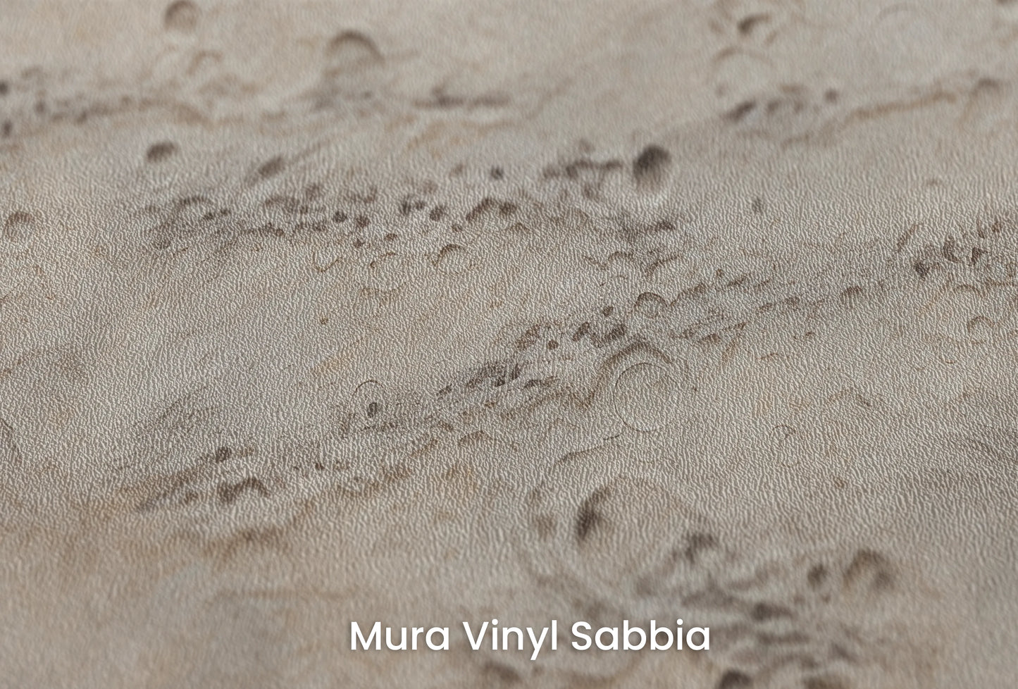 Zbliżenie na artystyczną fototapetę o nazwie Lunar Terrain na podłożu Mura Vinyl Sabbia struktura grubego ziarna piasku.