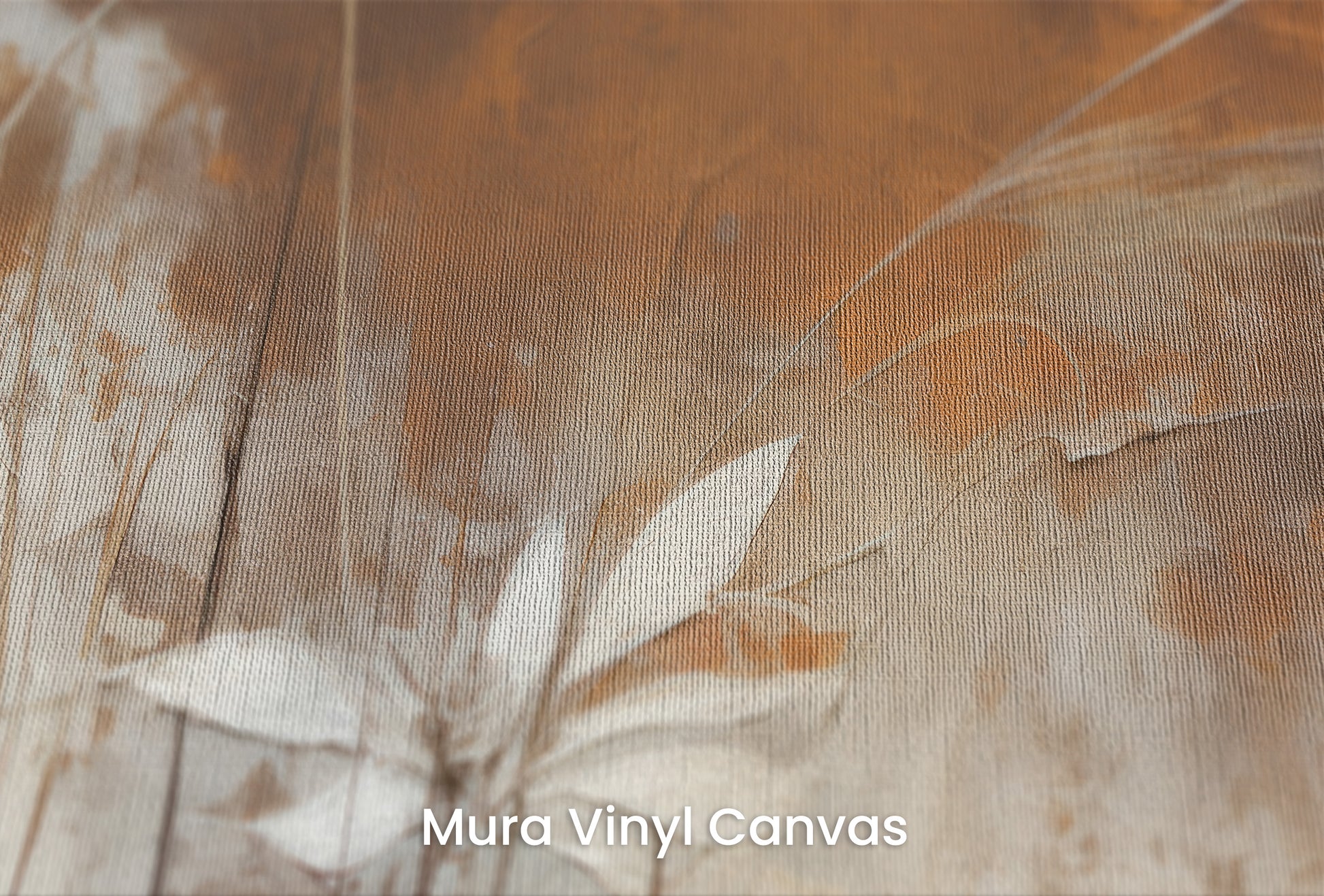 Zbliżenie na artystyczną fototapetę o nazwie Autumn Whisper #6 na podłożu Mura Vinyl Canvas - faktura naturalnego płótna.