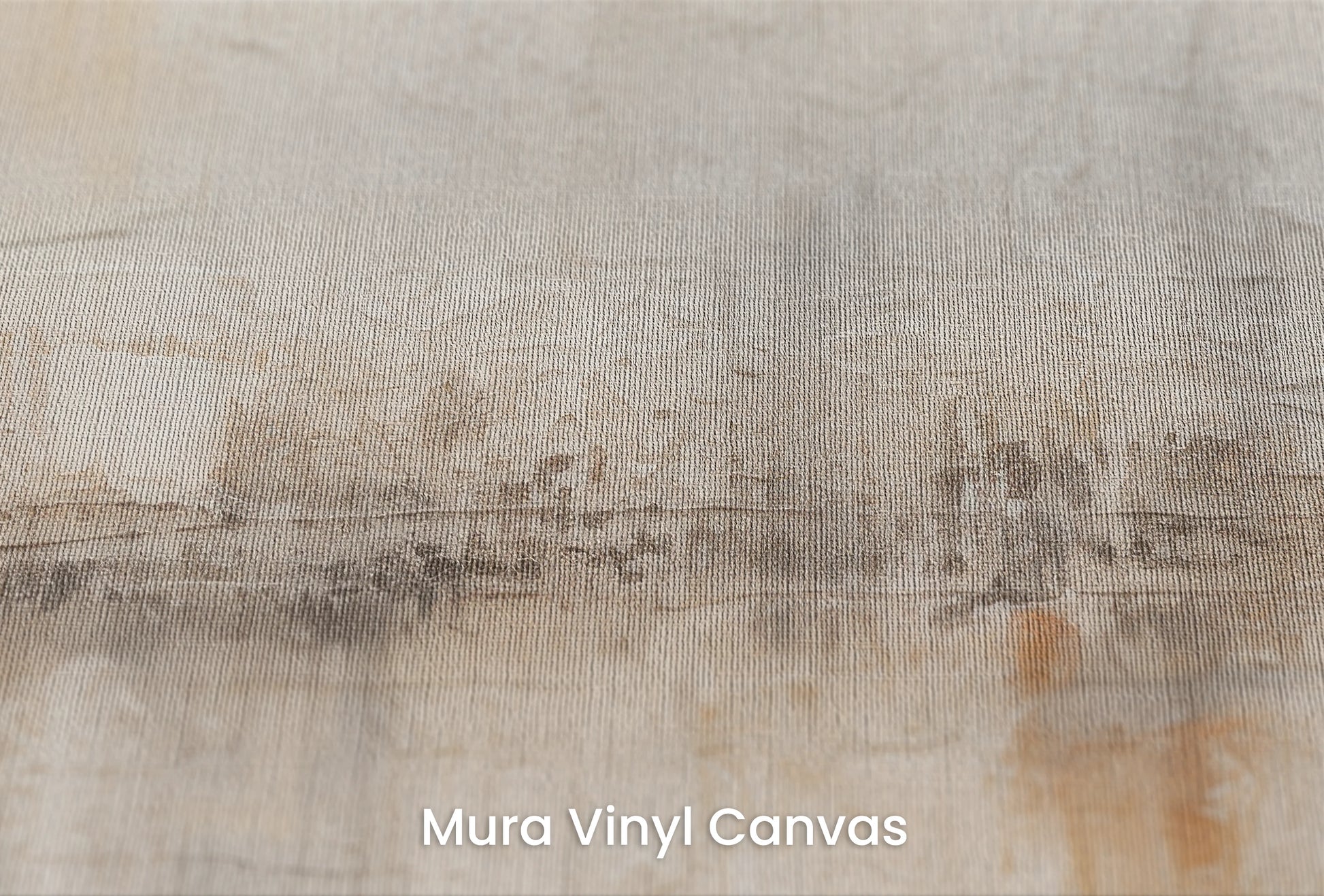 Zbliżenie na artystyczną fototapetę o nazwie Rustic Canvas na podłożu Mura Vinyl Canvas - faktura naturalnego płótna.
