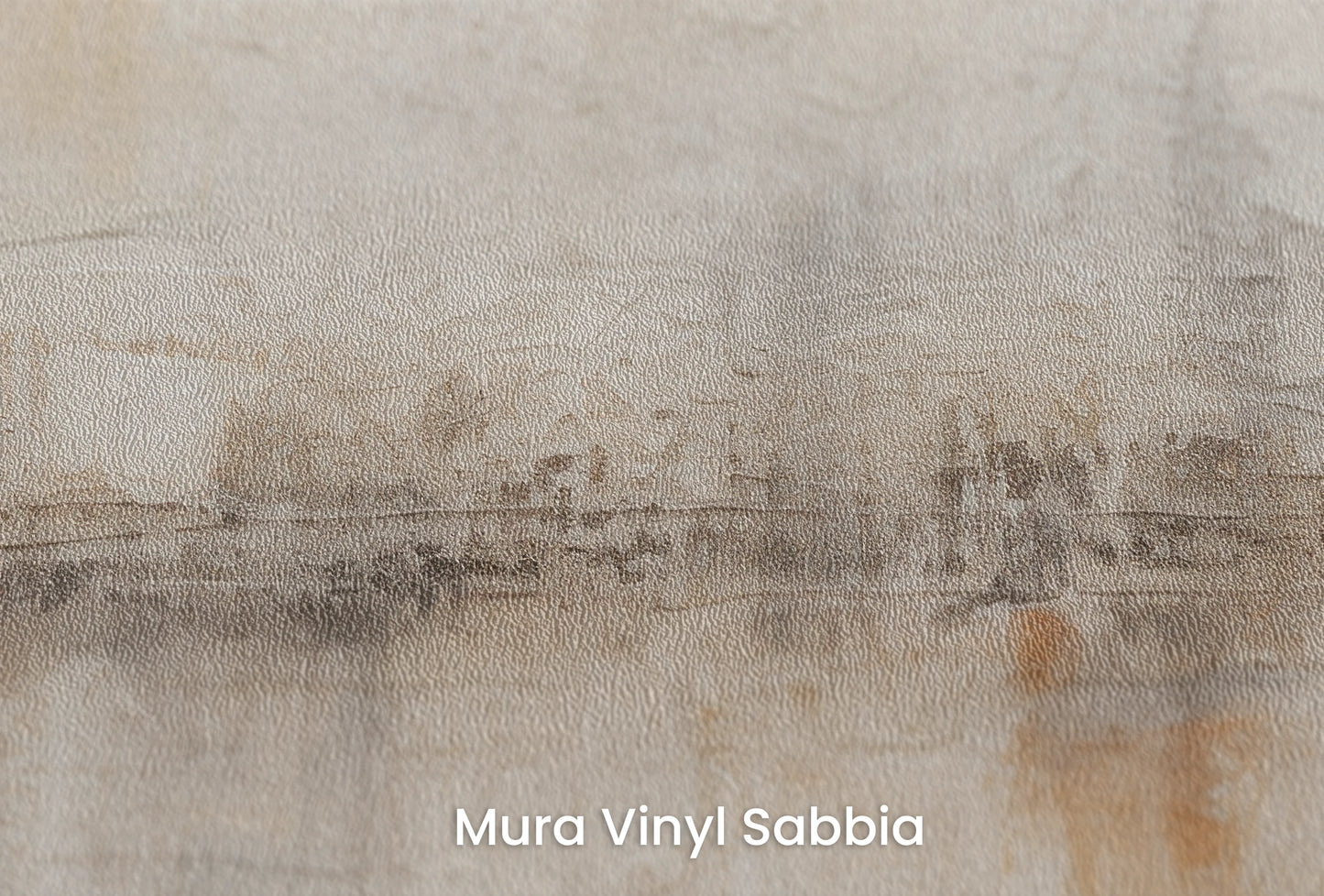 Zbliżenie na artystyczną fototapetę o nazwie Rustic Canvas na podłożu Mura Vinyl Sabbia struktura grubego ziarna piasku.