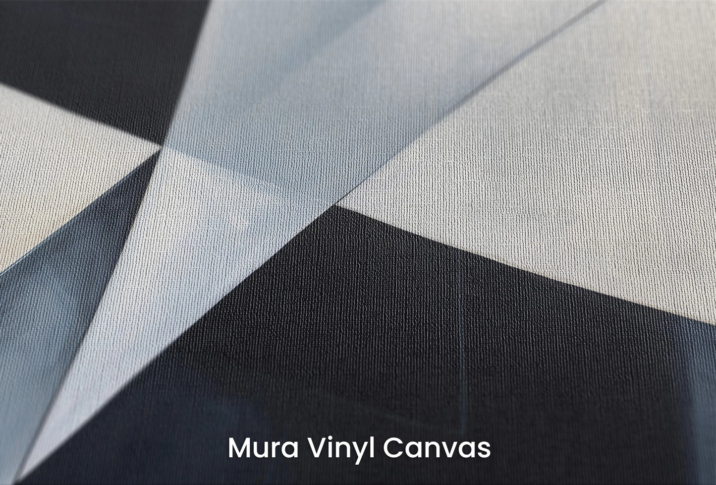Zbliżenie na artystyczną fototapetę o nazwie Monochromatic Essence na podłożu Mura Vinyl Canvas - faktura naturalnego płótna.